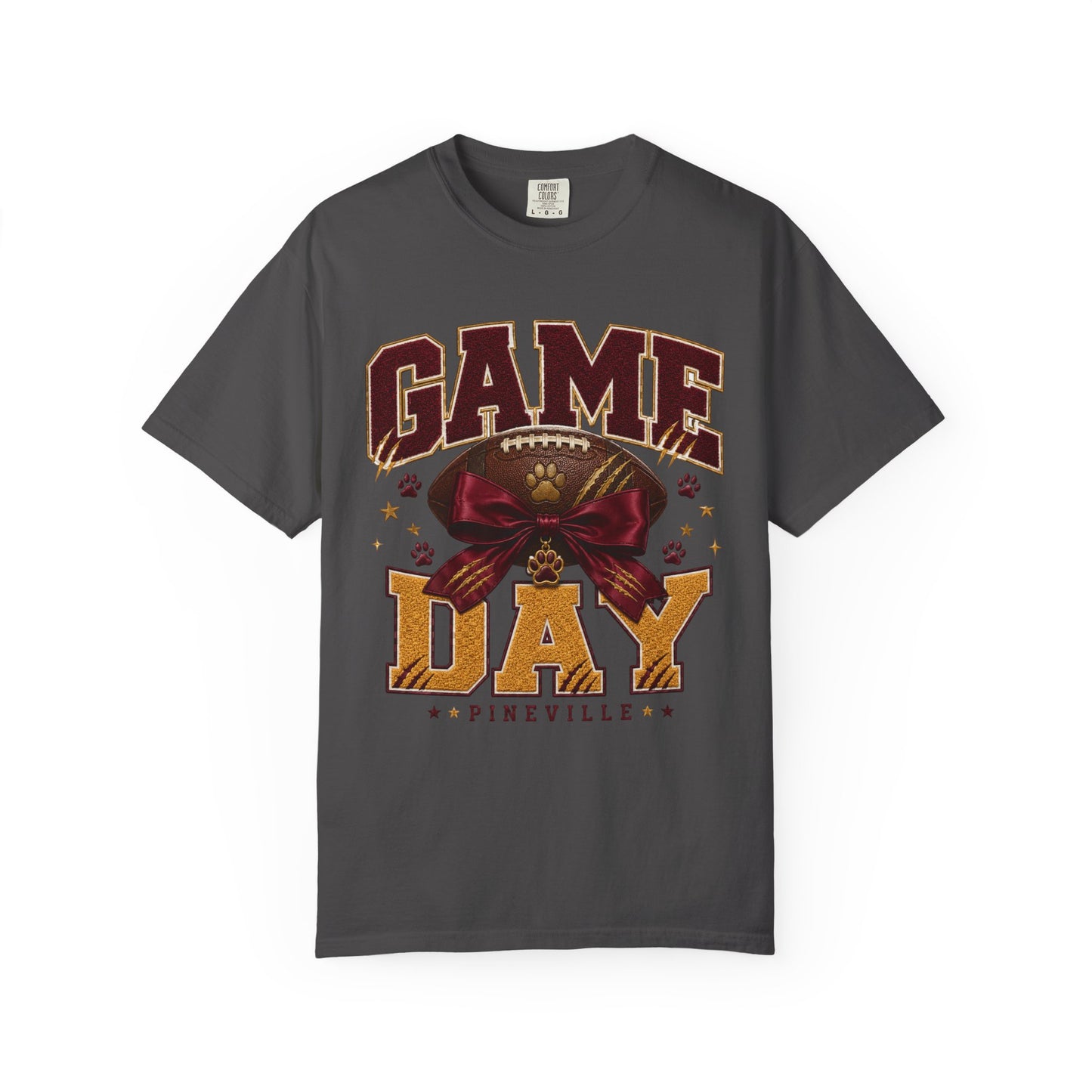 Pineville Lions Bow Game Day Comfort Colors Tee
