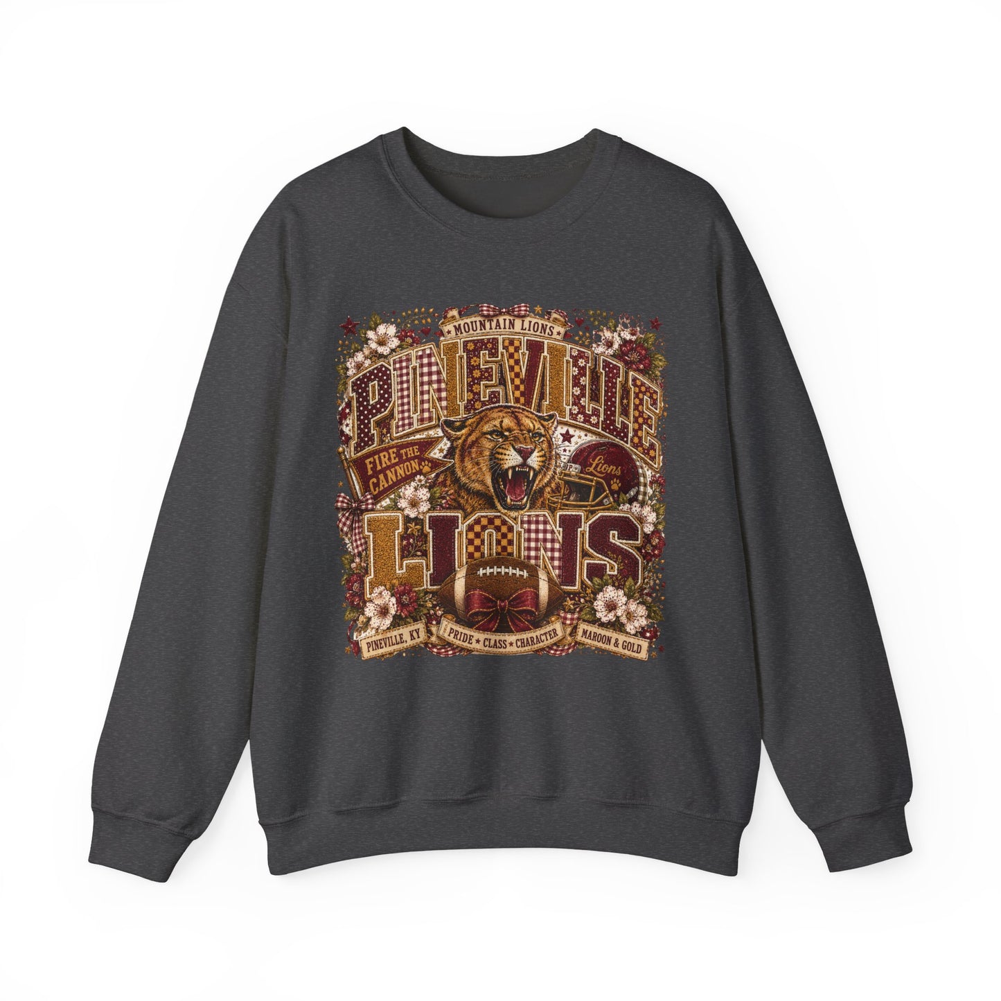 Pineville Lions Cottage Varsity Crewneck