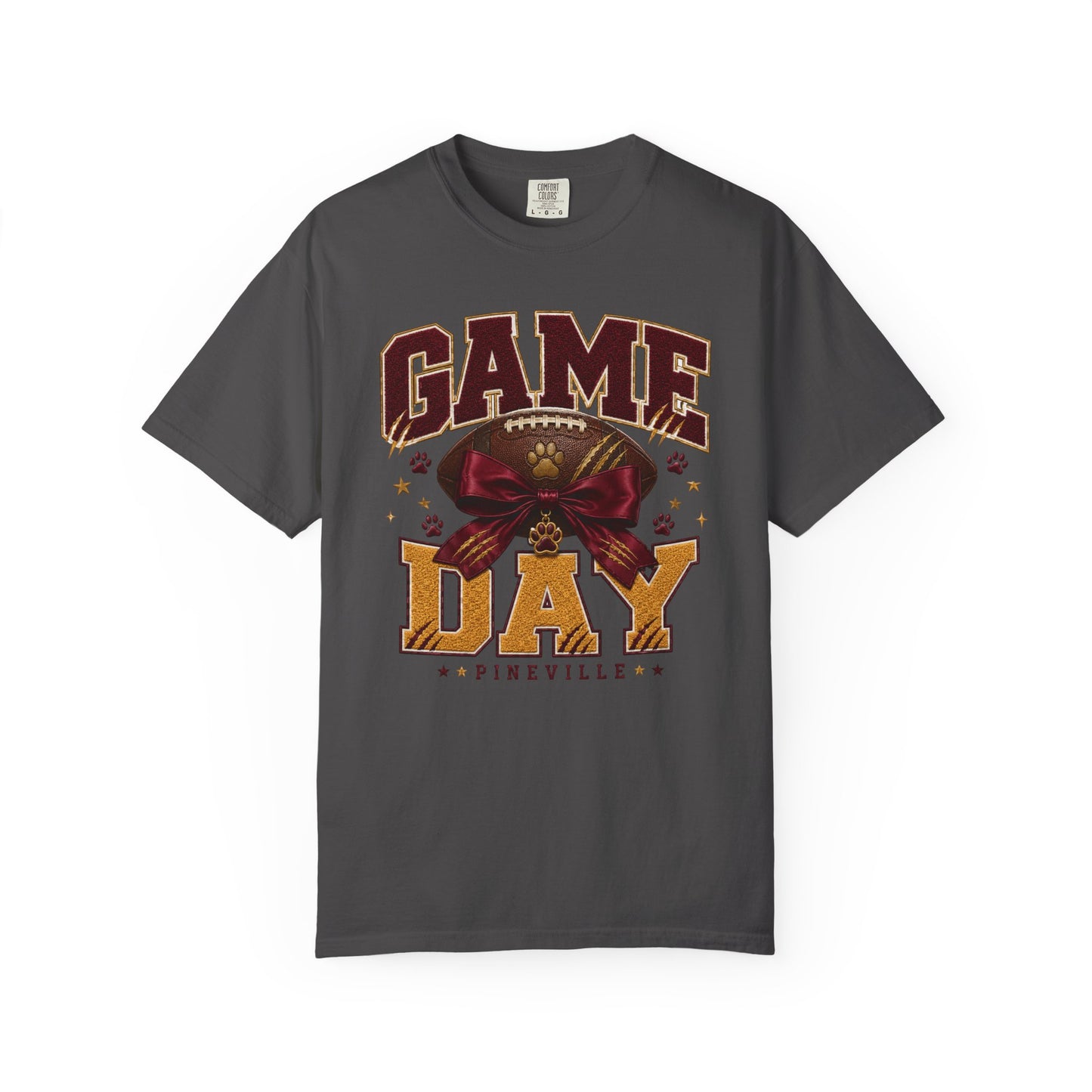 Pineville Lions Bow Game Day Comfort Colors Tee