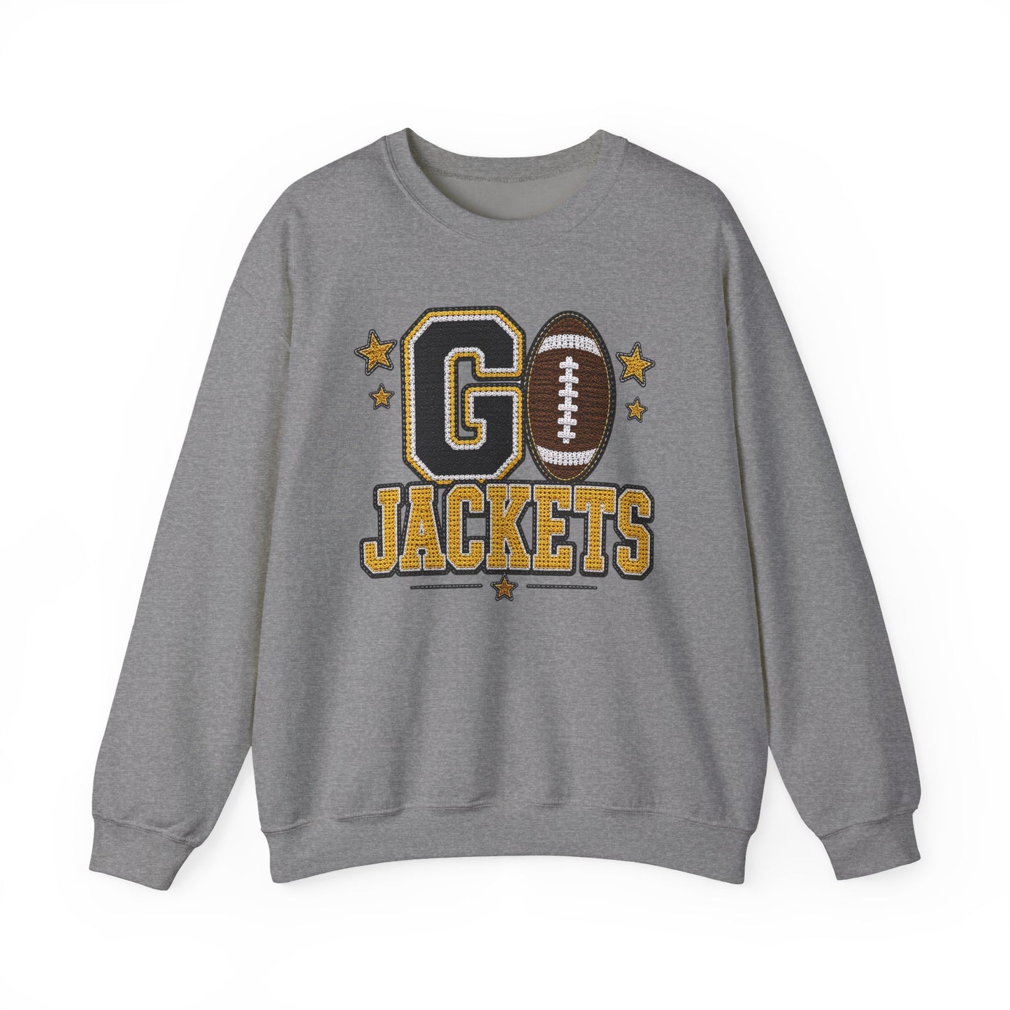 Go Jackets Crochet Game Day Crewneck