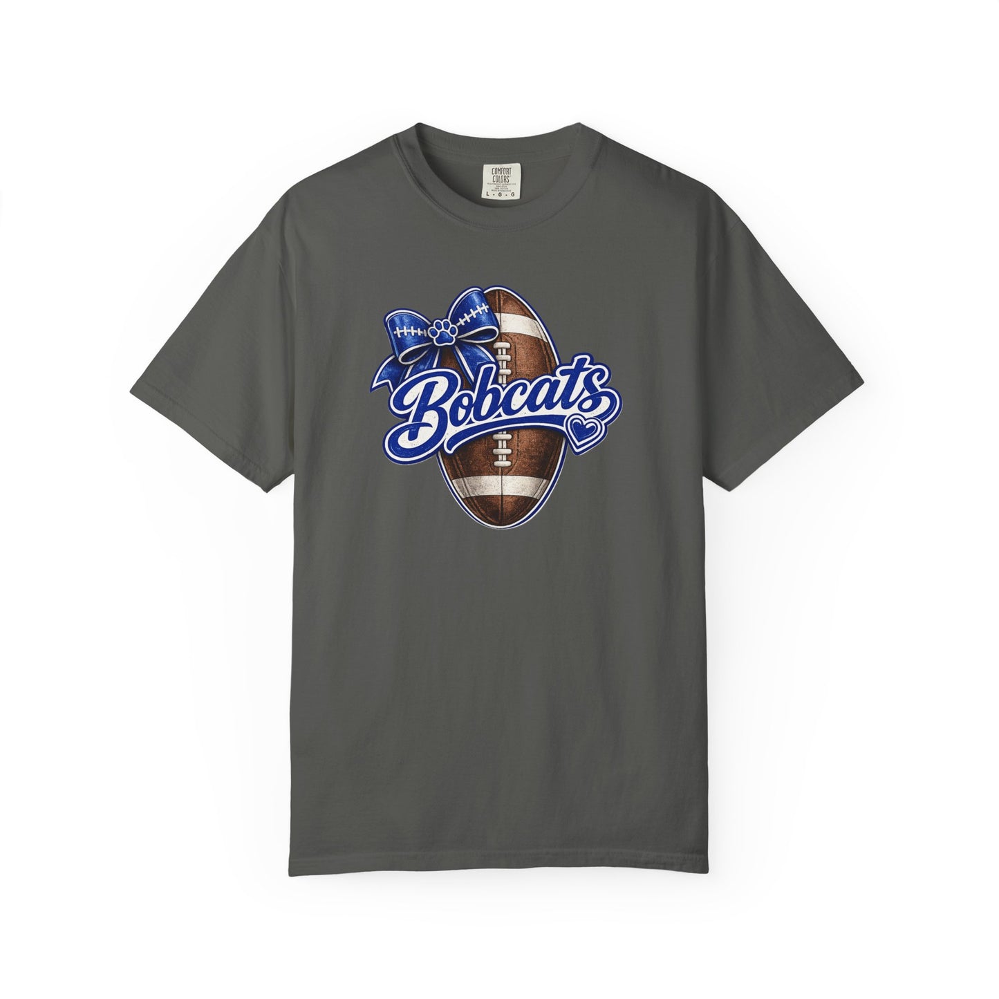 Bell County Bobcats Football Bow Comfort Colors® Tee