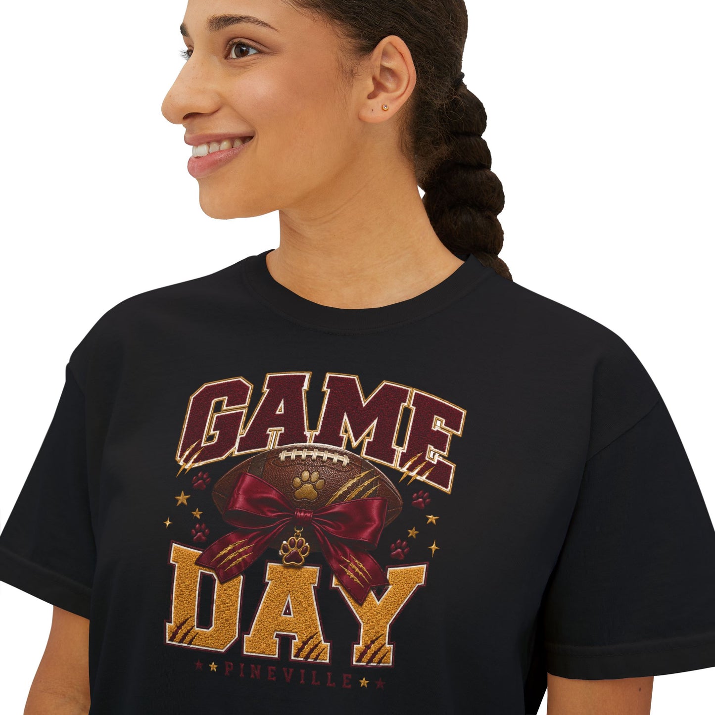 Pineville Lions Game Day Boxy Tee