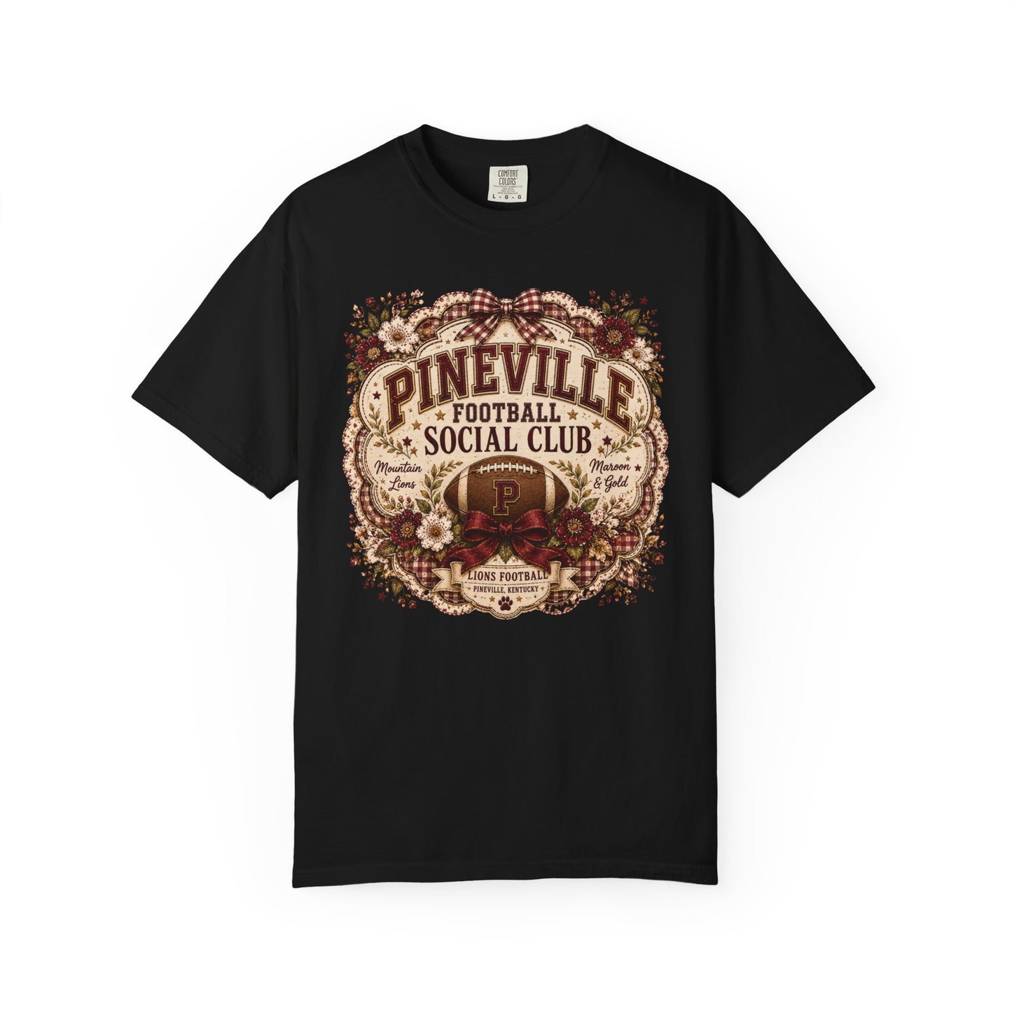 Pineville Football Social Club Comfort Colors Tee
