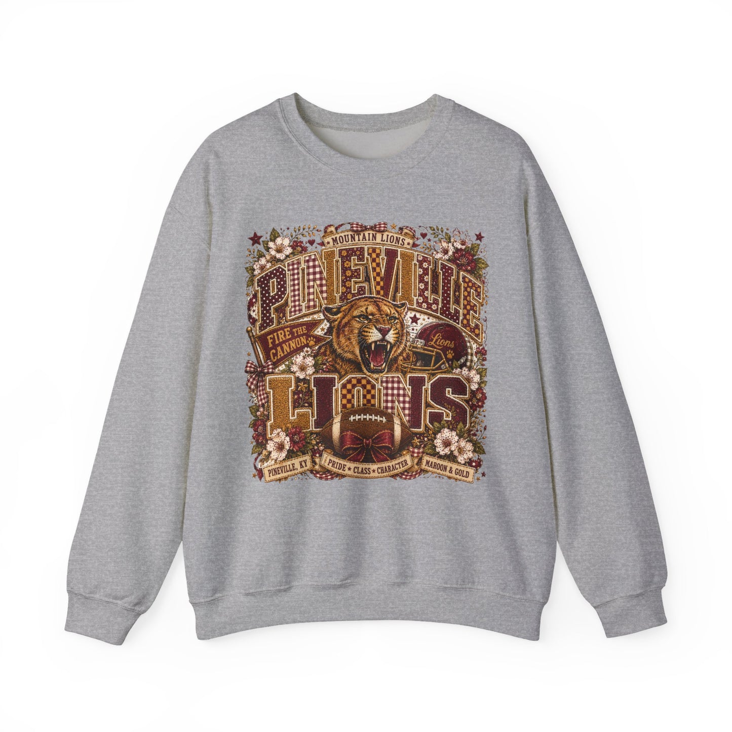 Pineville Lions Cottage Varsity Crewneck
