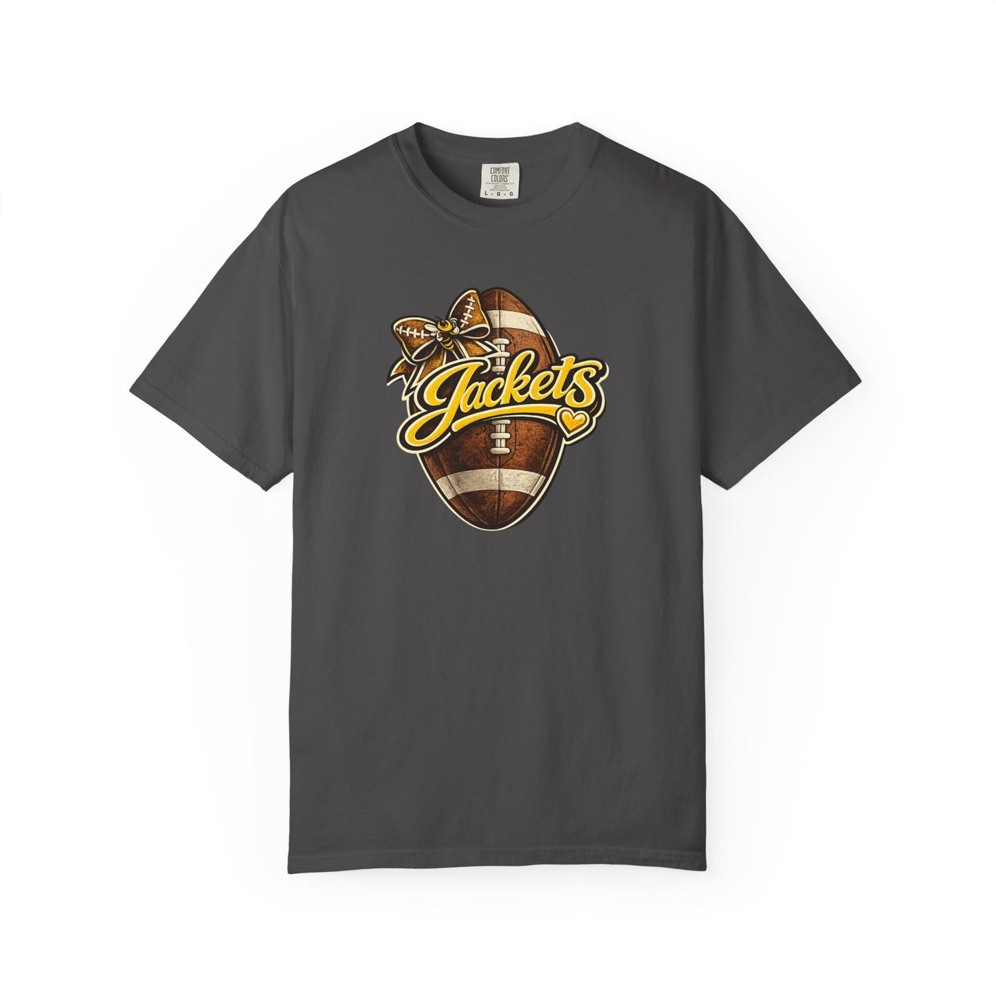 Middlesboro Yellow Jackets Football Bow Comfort Colors® Tee