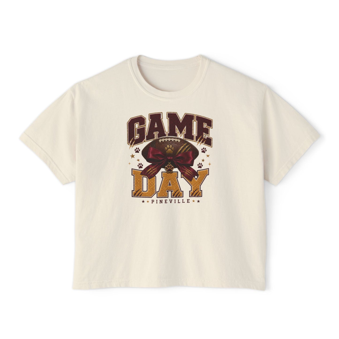 Pineville Lions Game Day Boxy Tee