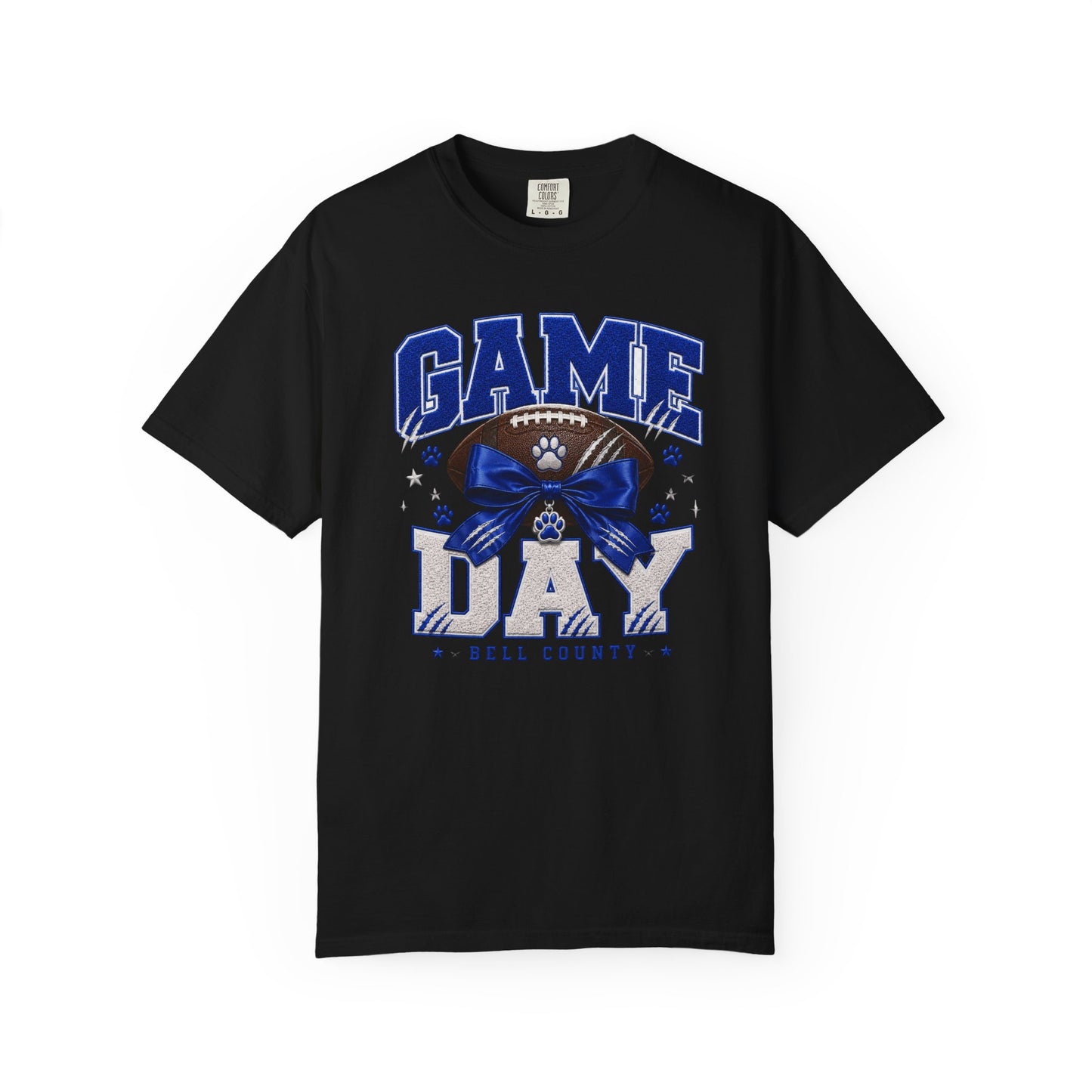 Bell County Bobcats Bow Game Day Comfort Colors Tee