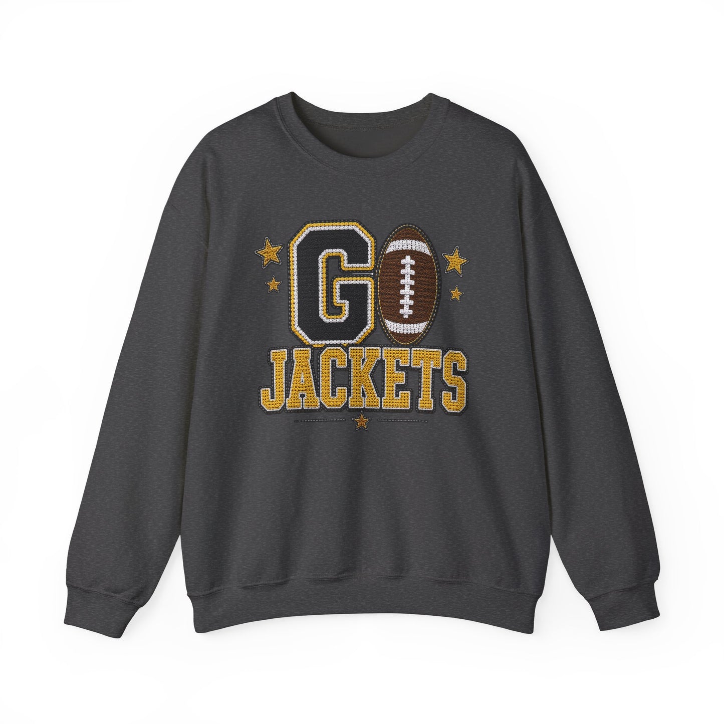 Go Jackets Crochet Game Day Crewneck