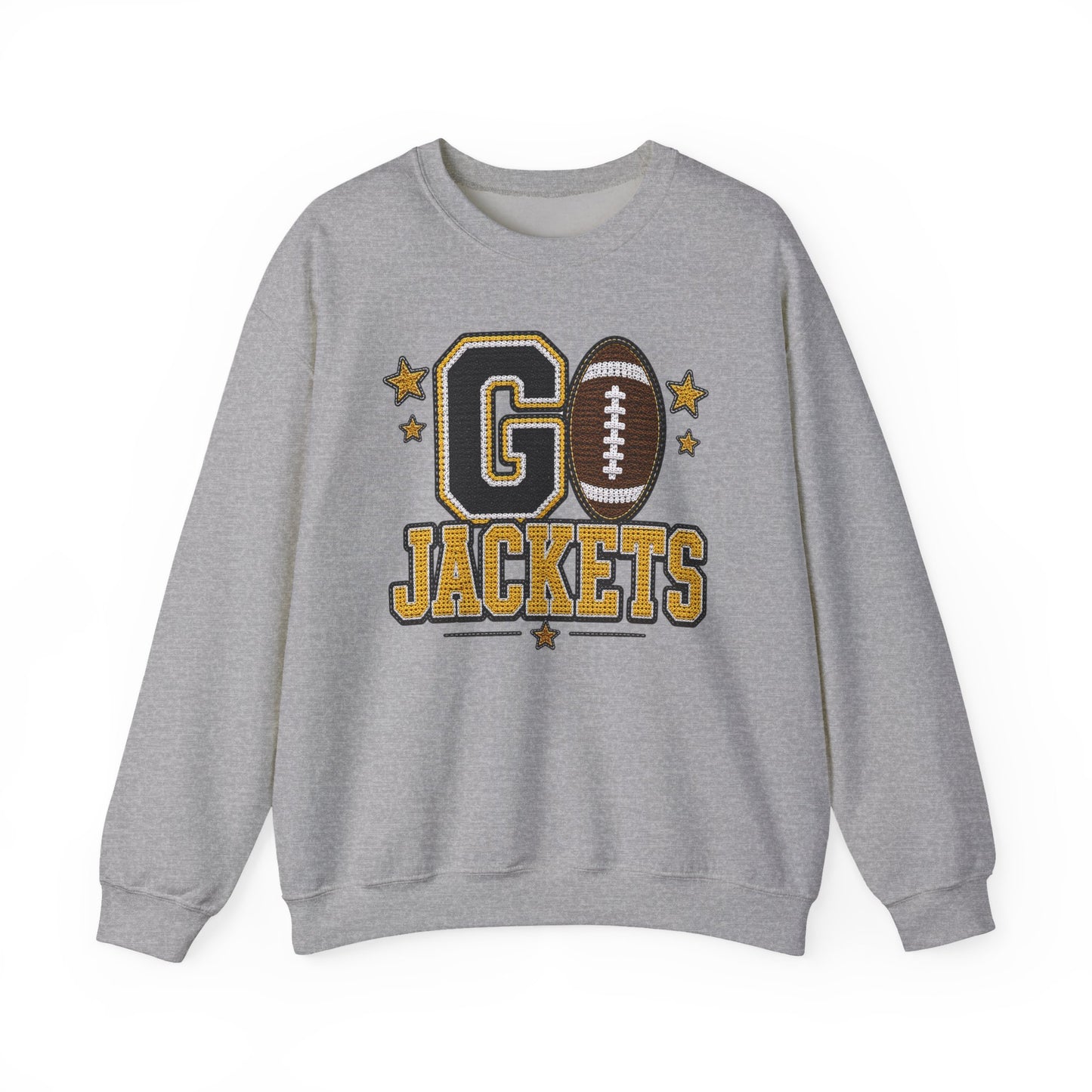 Go Jackets Crochet Game Day Crewneck