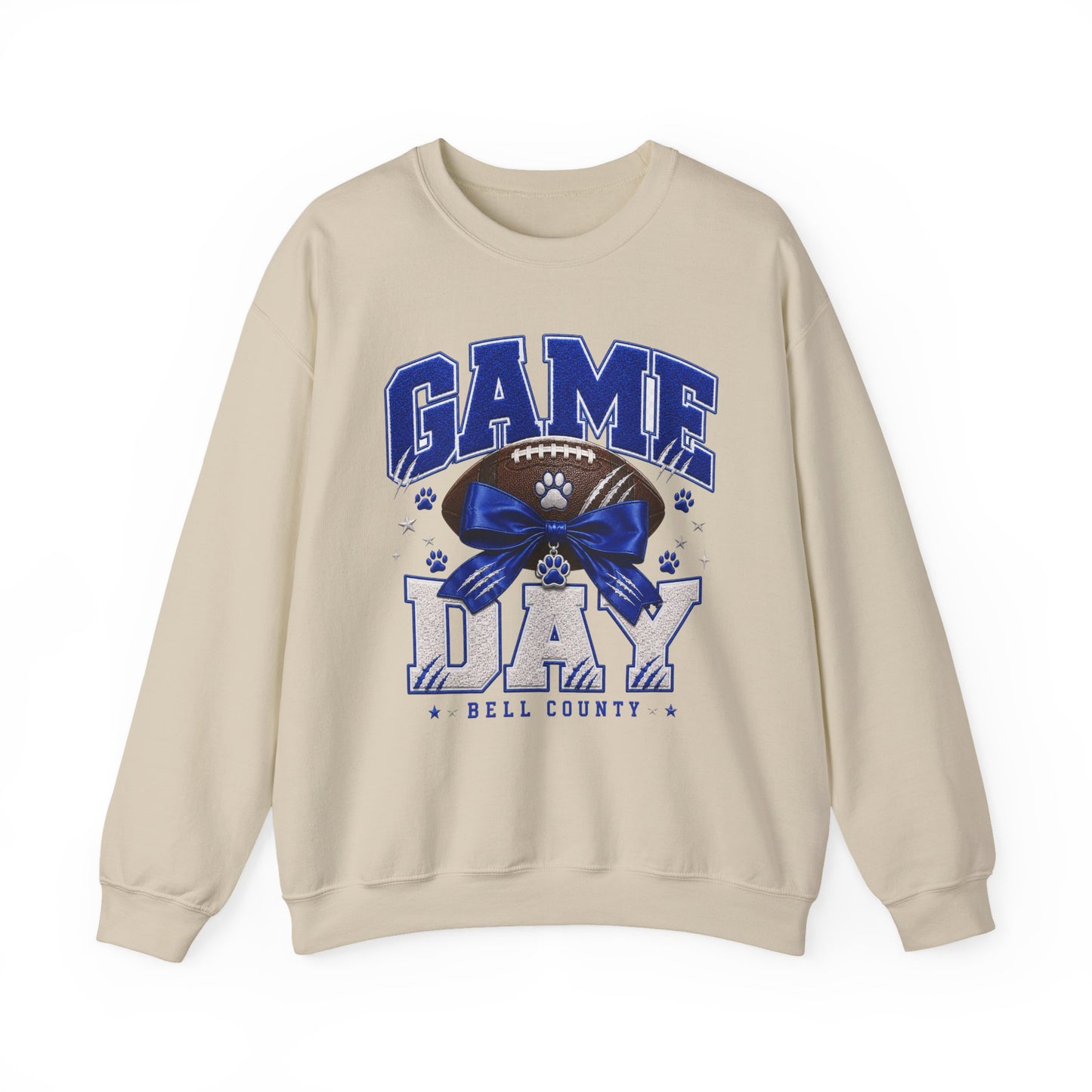 Bell County Bobcats Bow Game Day Crewneck
