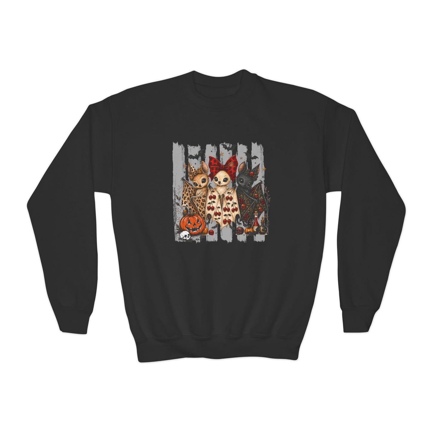 Halloween Animal Trio | Youth Crewneck Sweatshirt