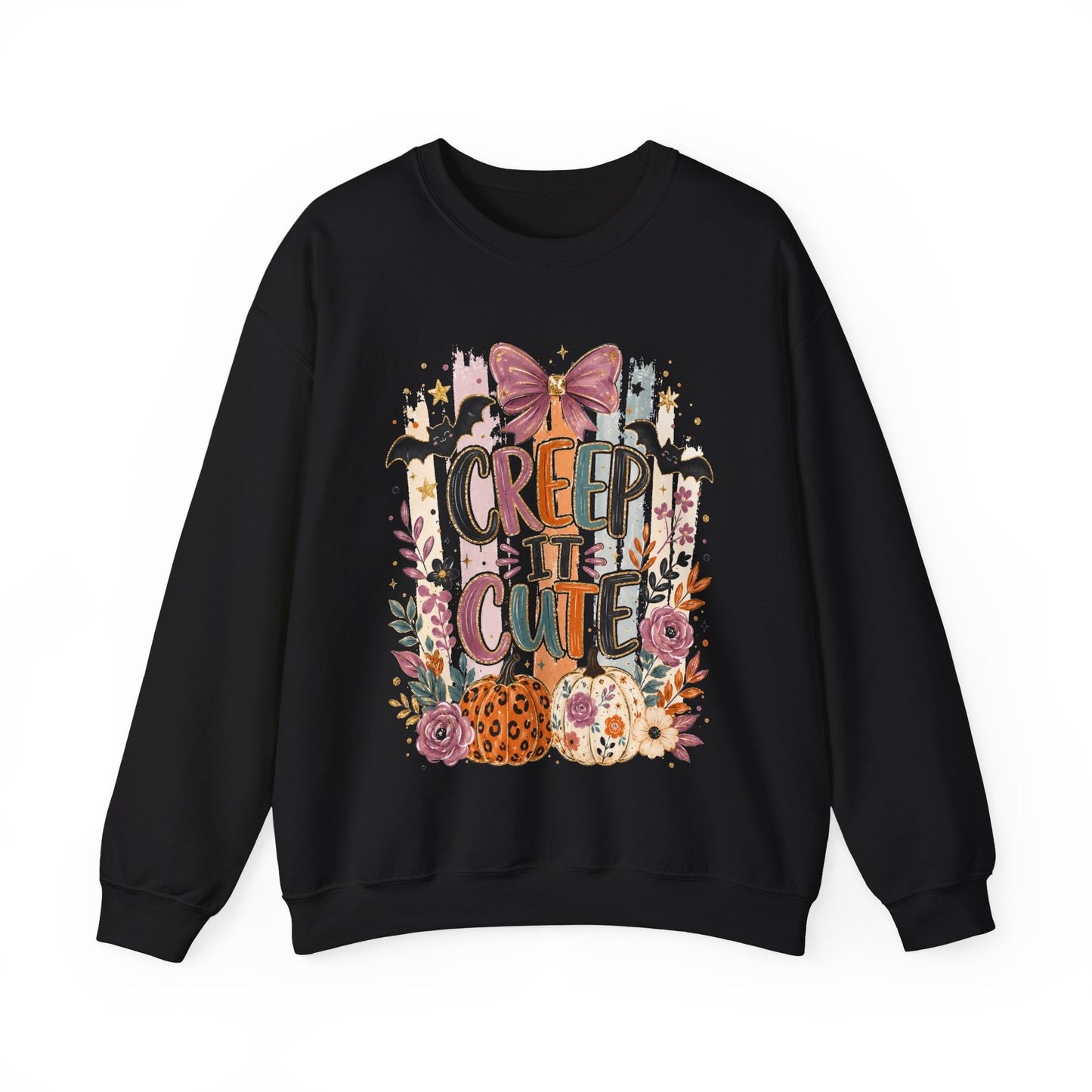 Cute Halloween Sweatshirt, Creep It Cute Crewneck, Colorful Halloween Shirt, Girly Halloween Sweatshirt, Spooky Season Crewneck