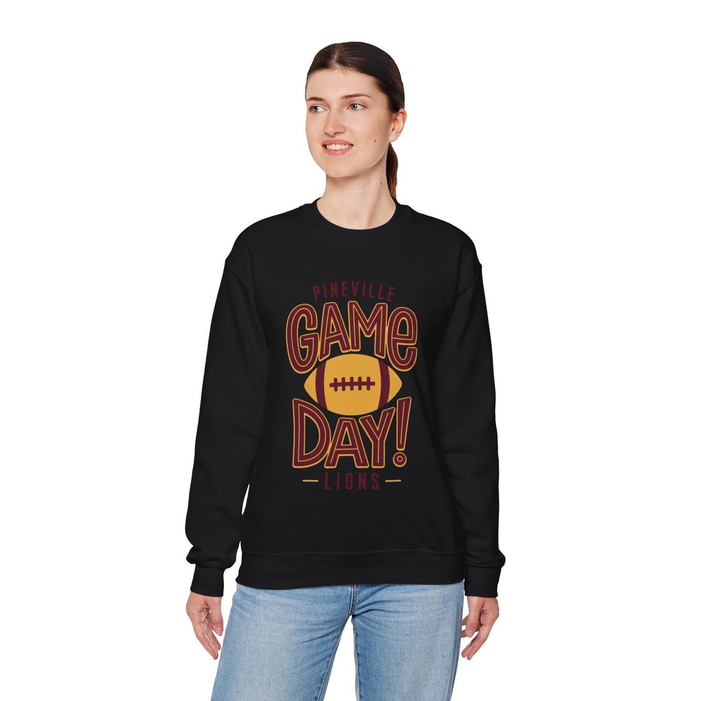 Pineville Lions Game Day Crewneck Sweatshirt