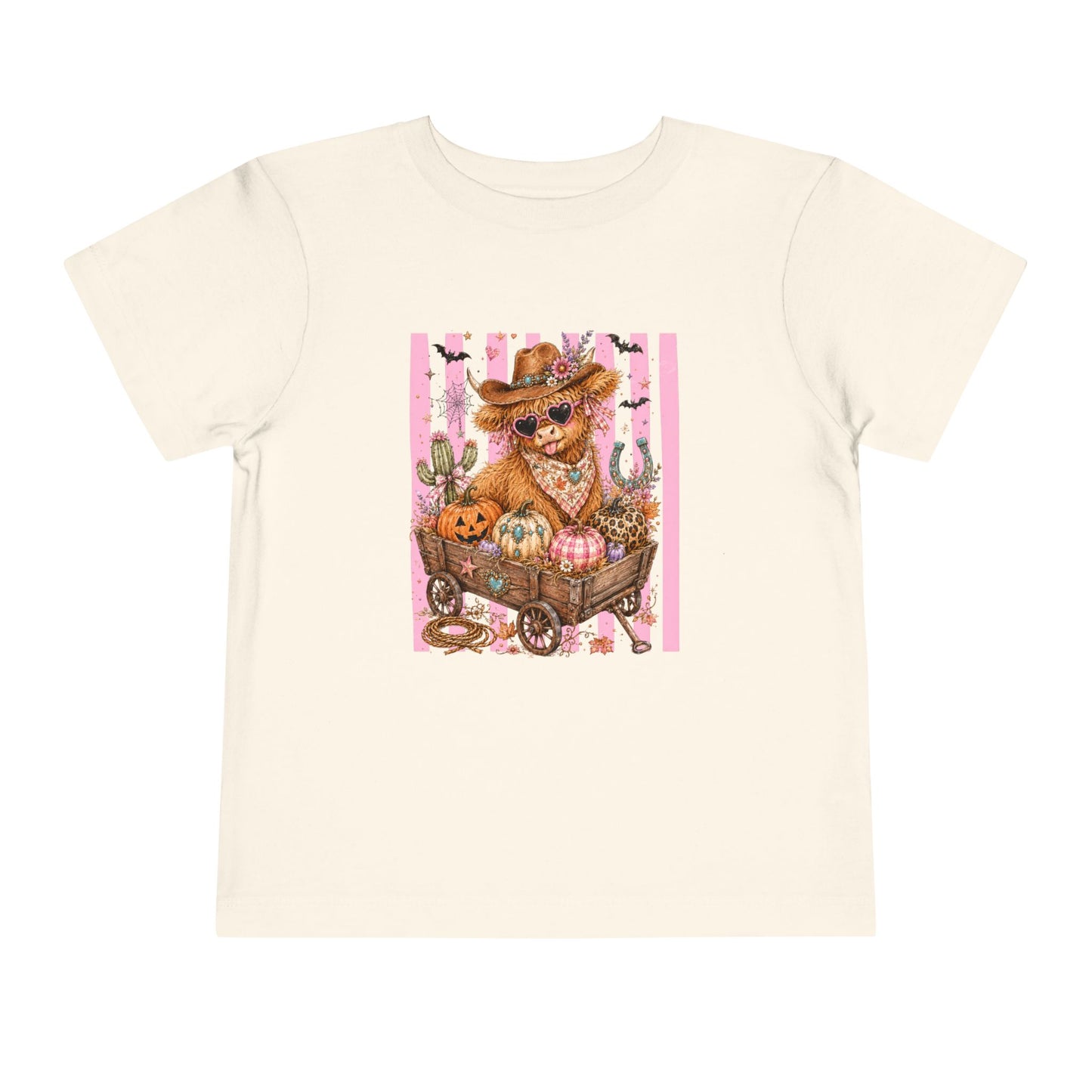 Fall Highland Cow Wagon | Toddler Tee