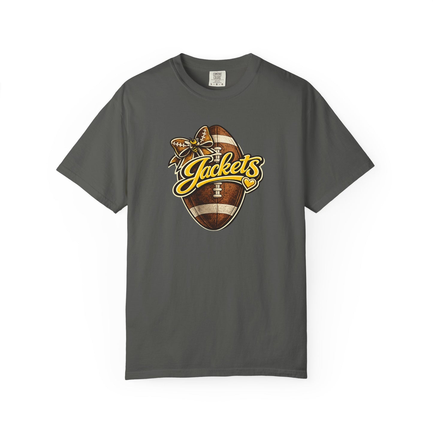 Middlesboro Yellow Jackets Football Bow Comfort Colors® Tee