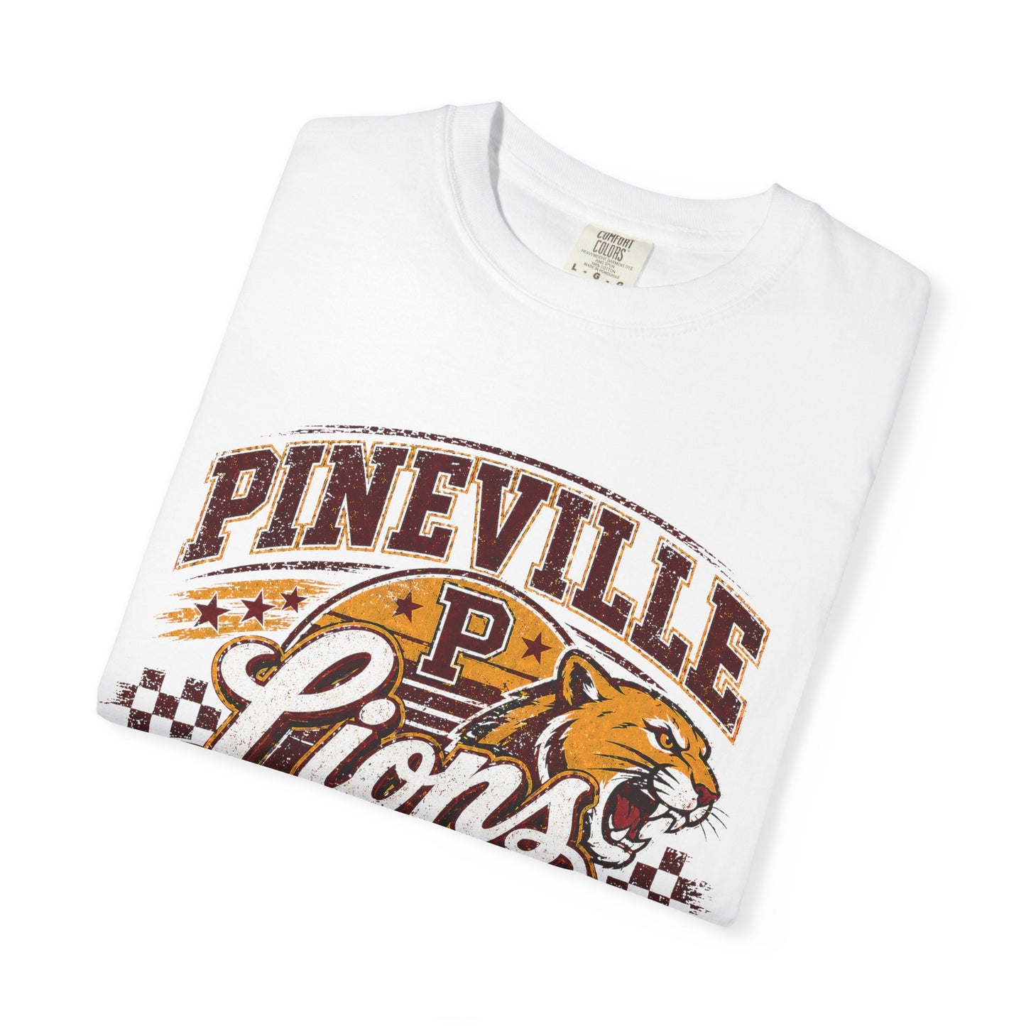 Pineville Lions Game Day T-Shirt — Vintage School Mascot Tee