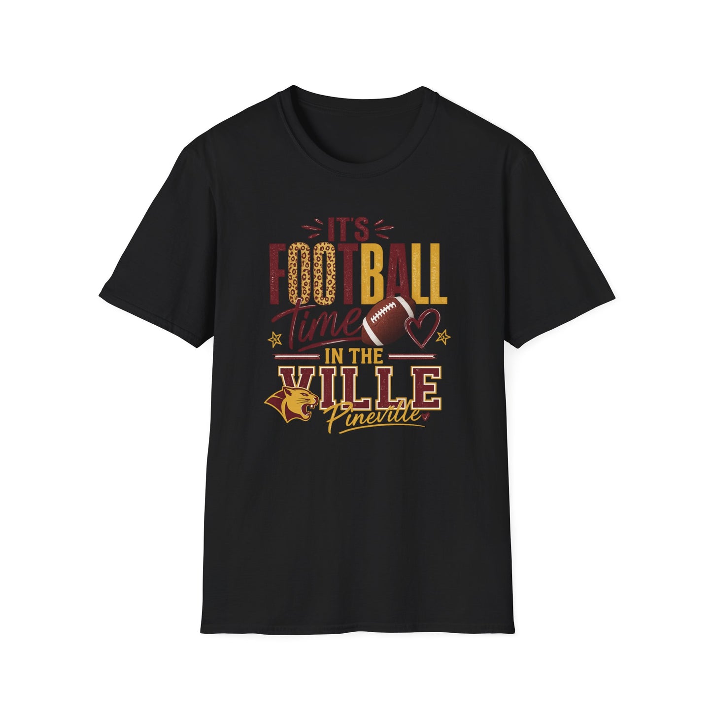 It’s Football Time in the Ville | Pineville Mountain Lions Game Day Gildan Graphic Tee