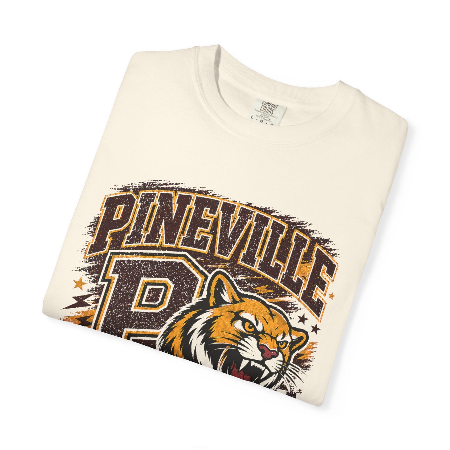 Pineville Mountain Lions Vintage Mascot T-Shirt