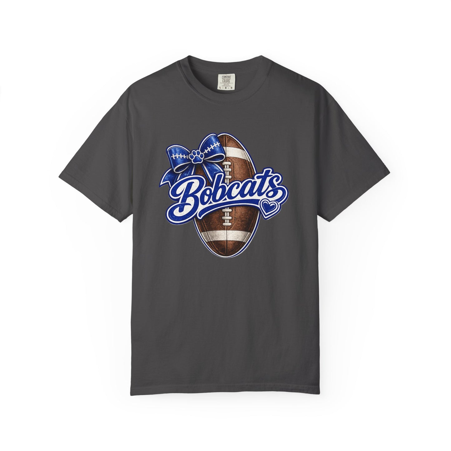 Bell County Bobcats Football Bow Comfort Colors® Tee