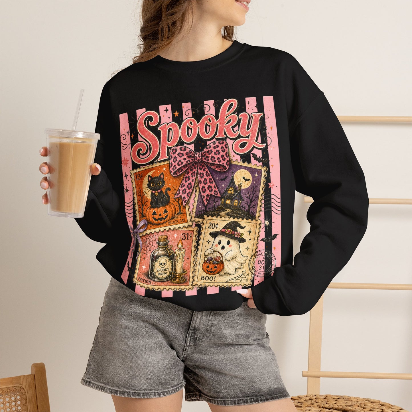 Spooky Collage | Crewneck Sweatshirt