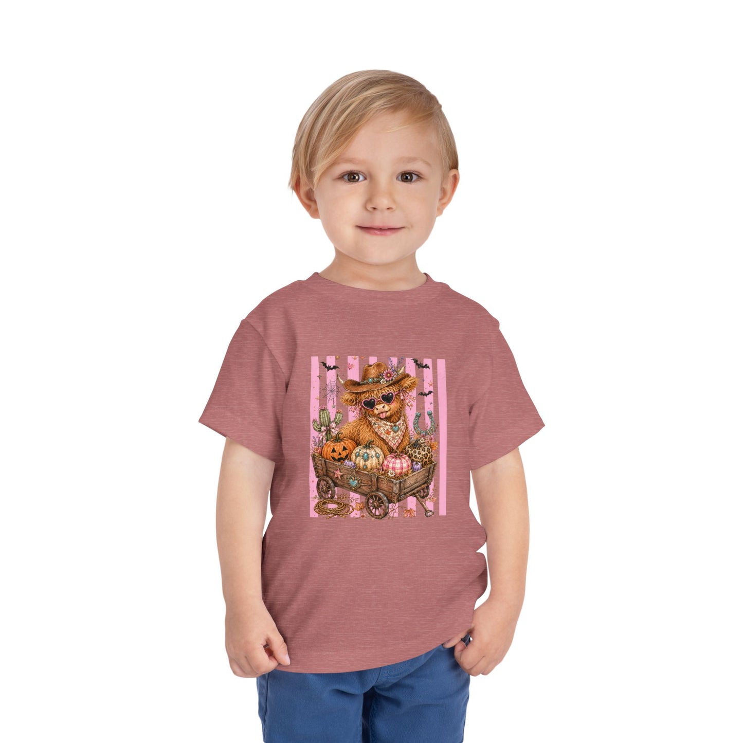 Fall Highland Cow Wagon | Toddler Tee