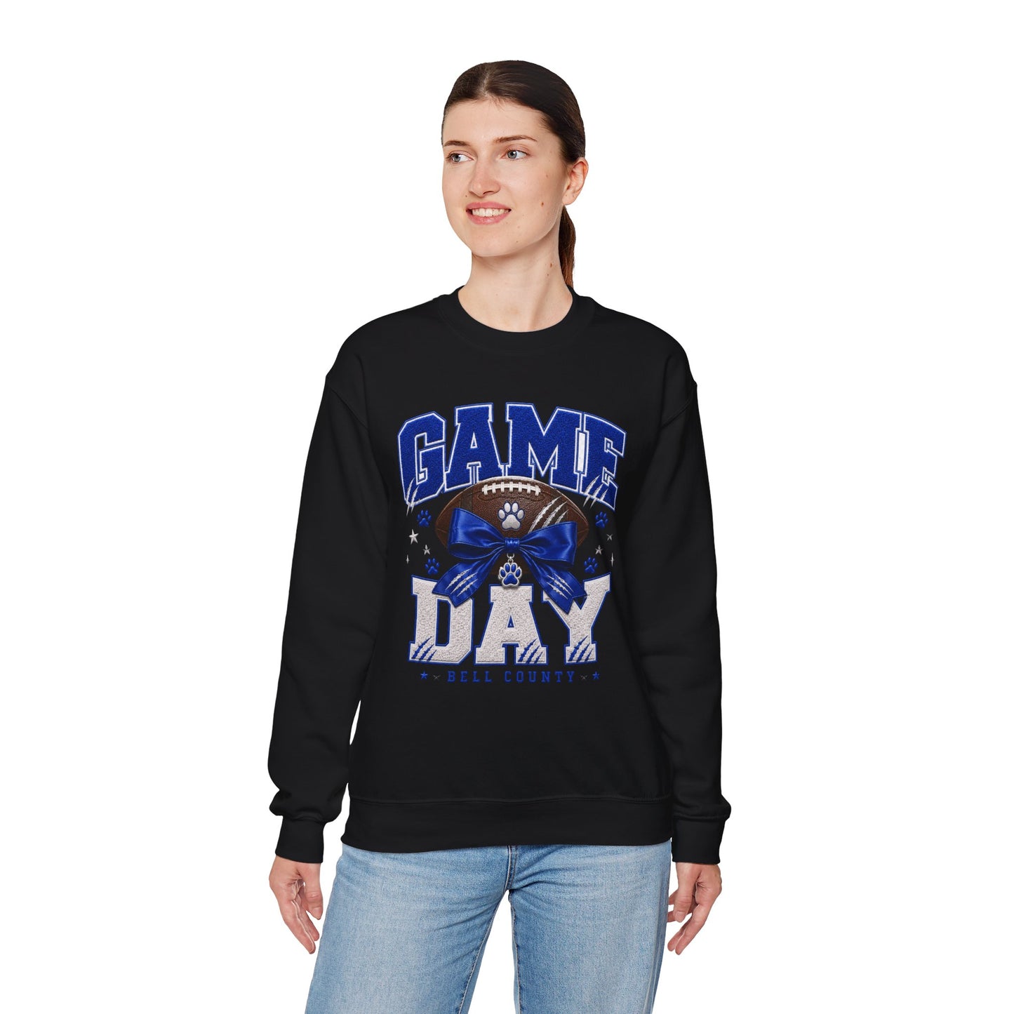 Bell County Bobcats Bow Game Day Crewneck