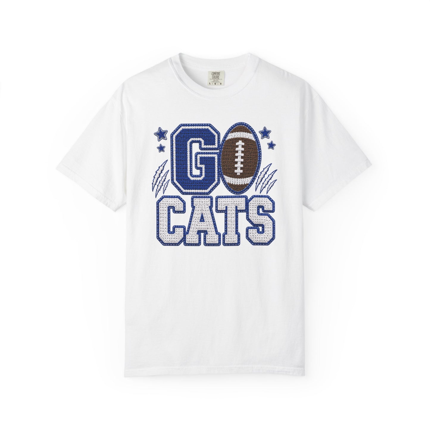 Go Cats Crochet Game Day Comfort Colors Tee
