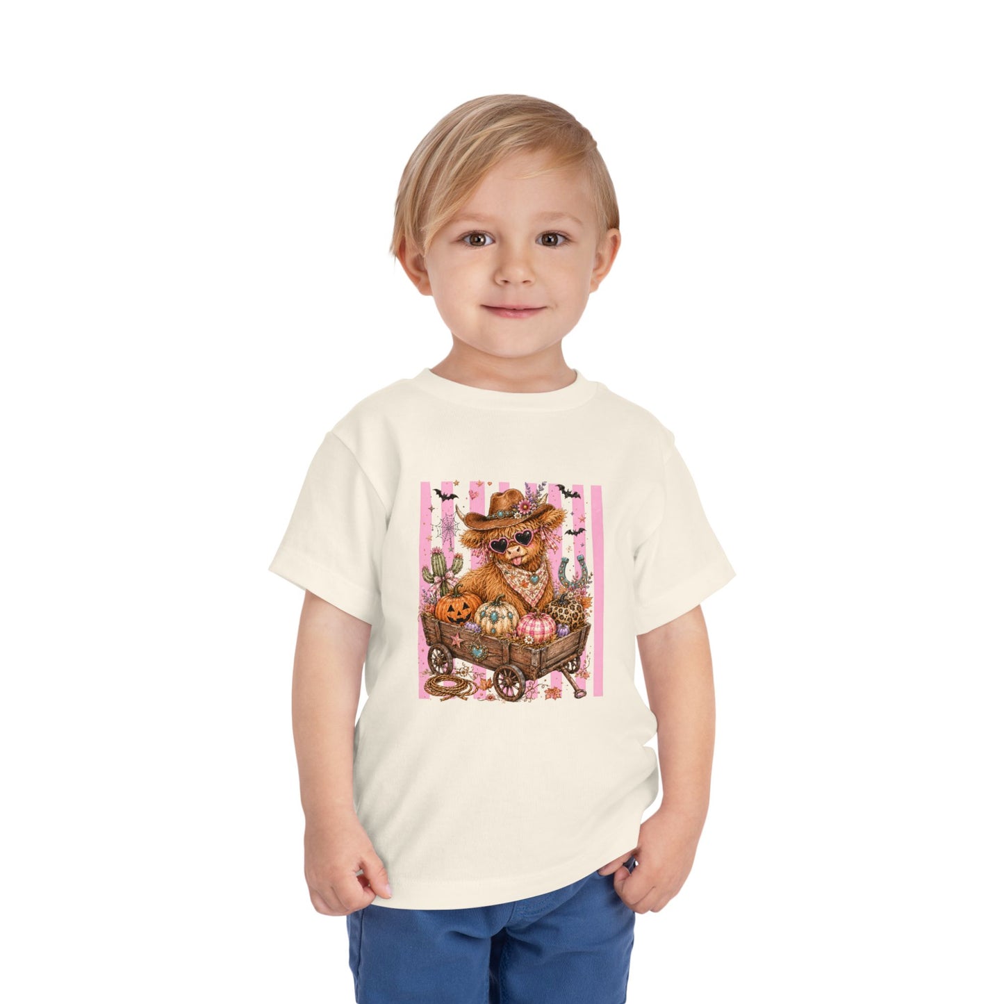 Fall Highland Cow Wagon | Toddler Tee