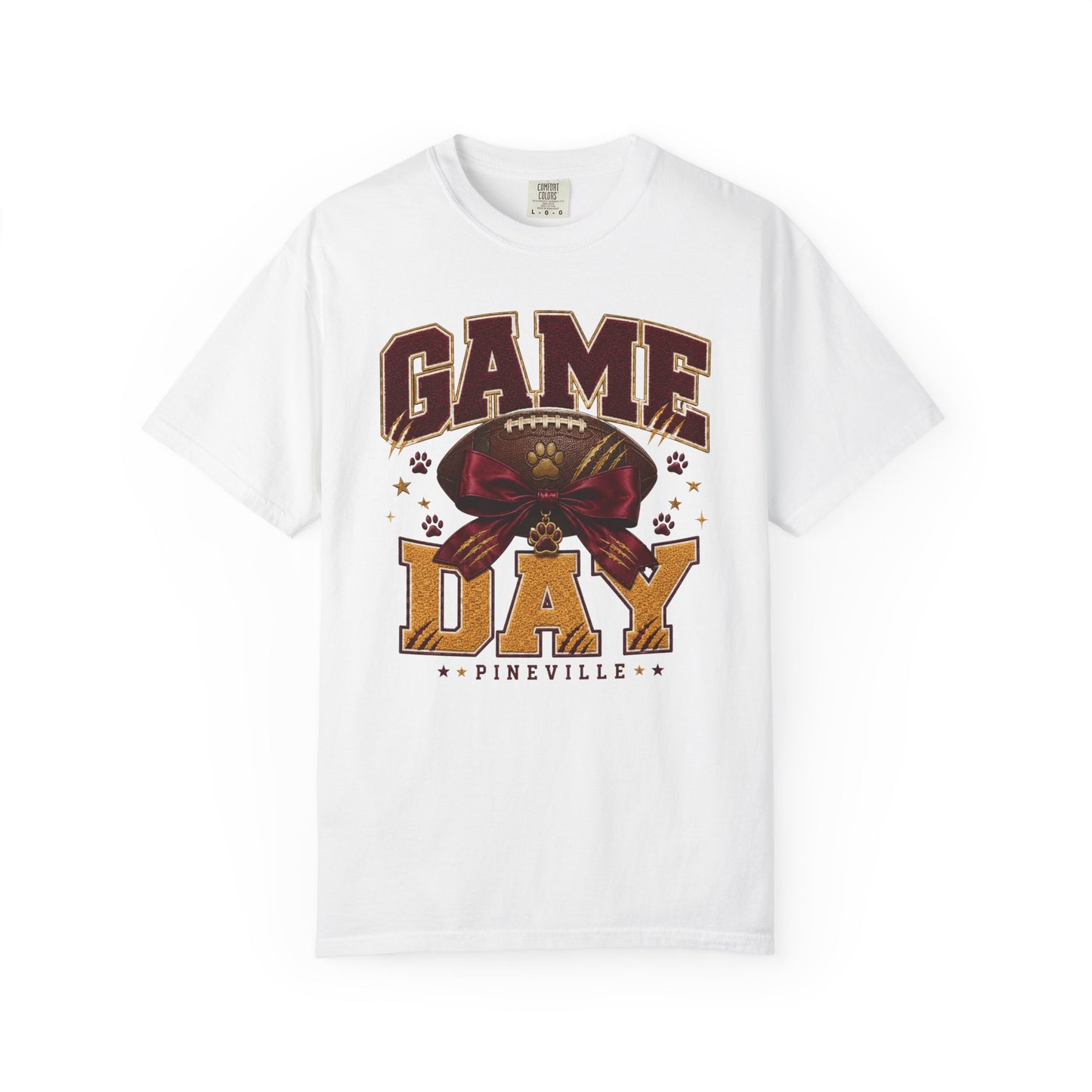 Pineville Lions Bow Game Day Comfort Colors Tee