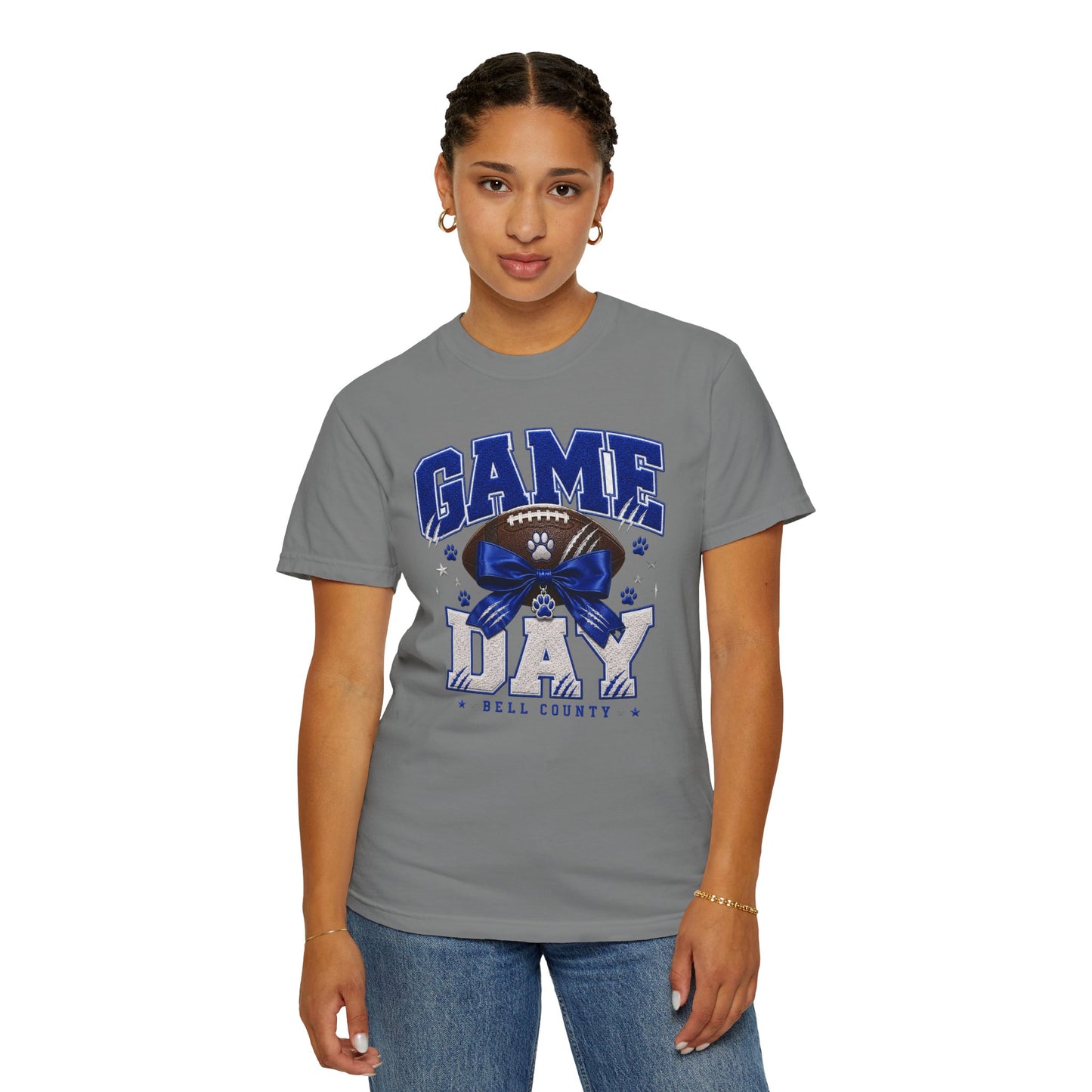 Bell County Bobcats Bow Game Day Comfort Colors Tee