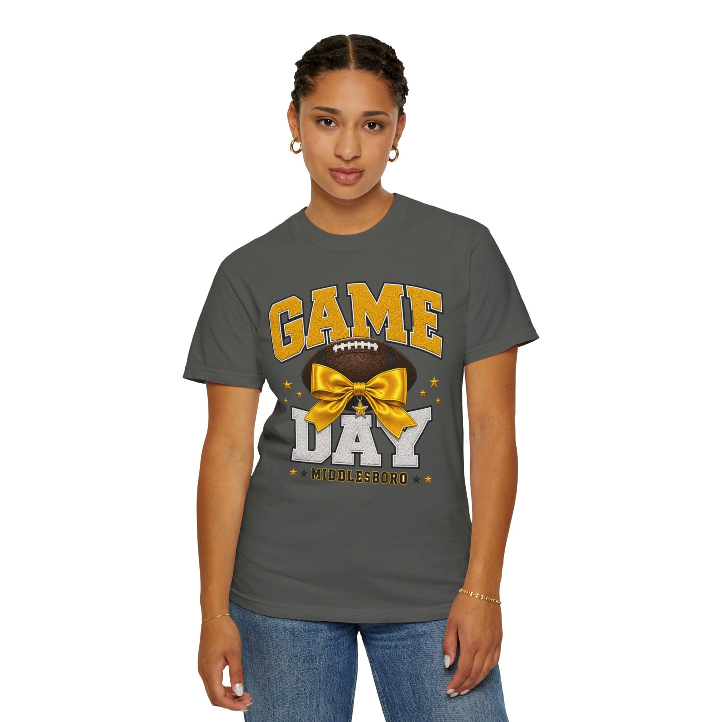 Middlesboro Yellow Jackets Bow Game Day Comfort Colors Tee