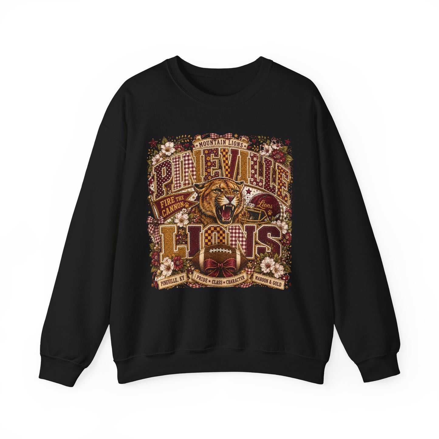 Pineville Lions Cottage Varsity Crewneck