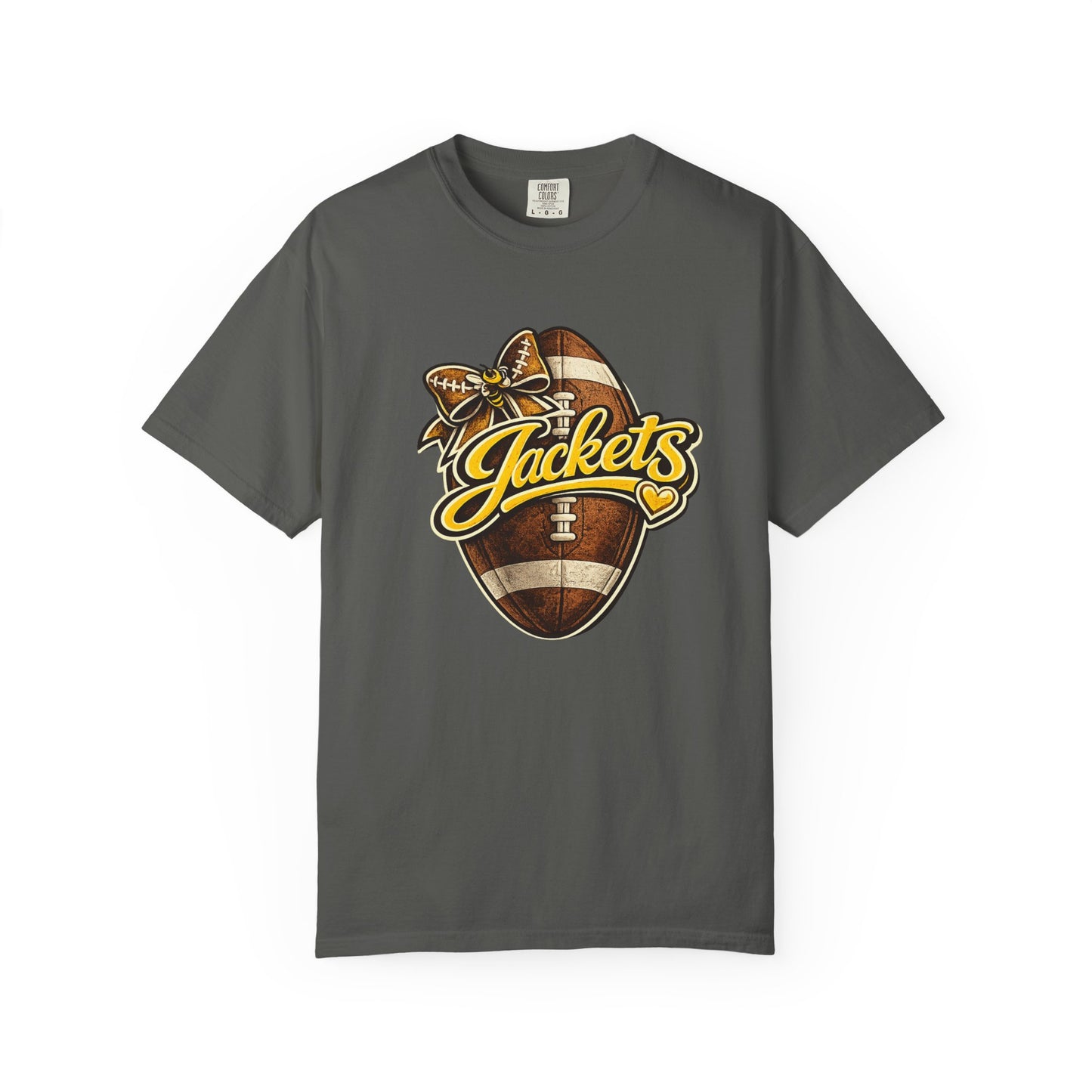 Middlesboro Yellow Jackets Football Bow Comfort Colors® Tee
