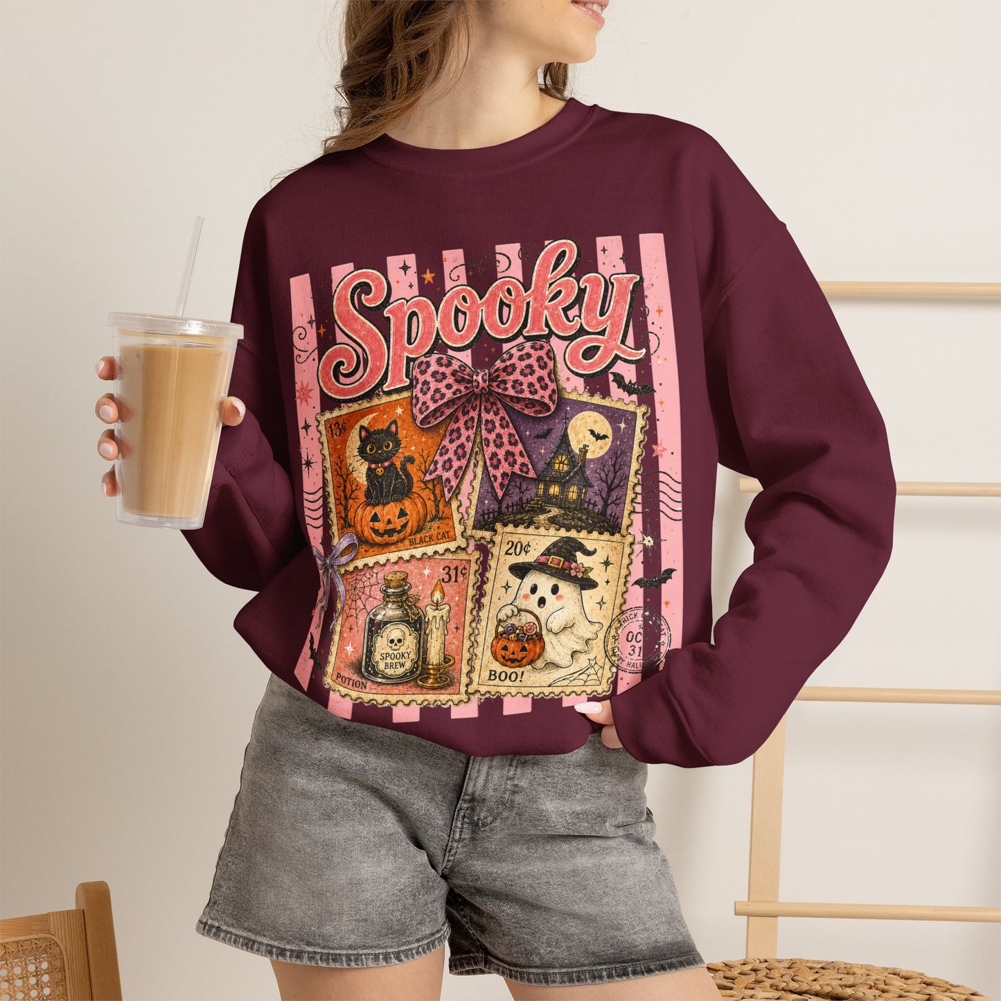 Spooky Collage | Crewneck Sweatshirt
