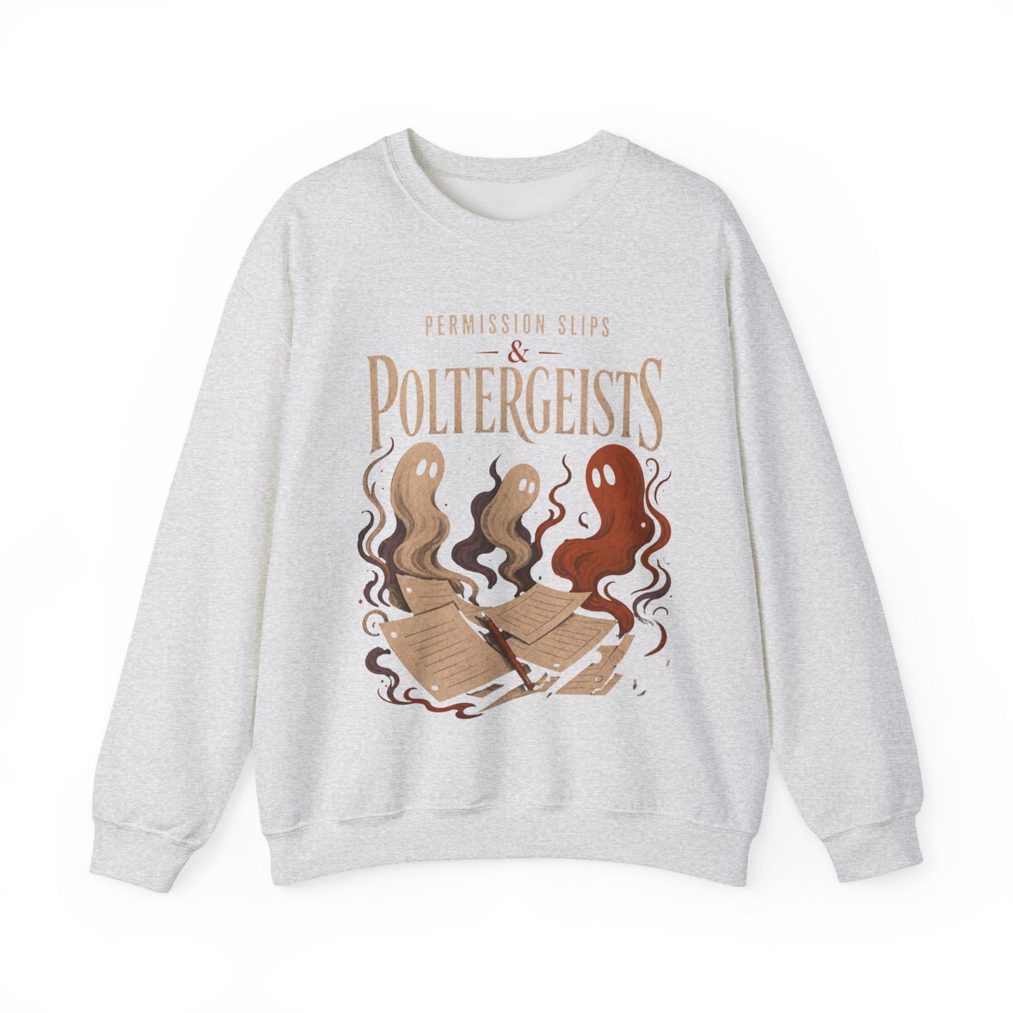 Permission Slips & Poltergeists Halloween Crewneck Sweatshirt