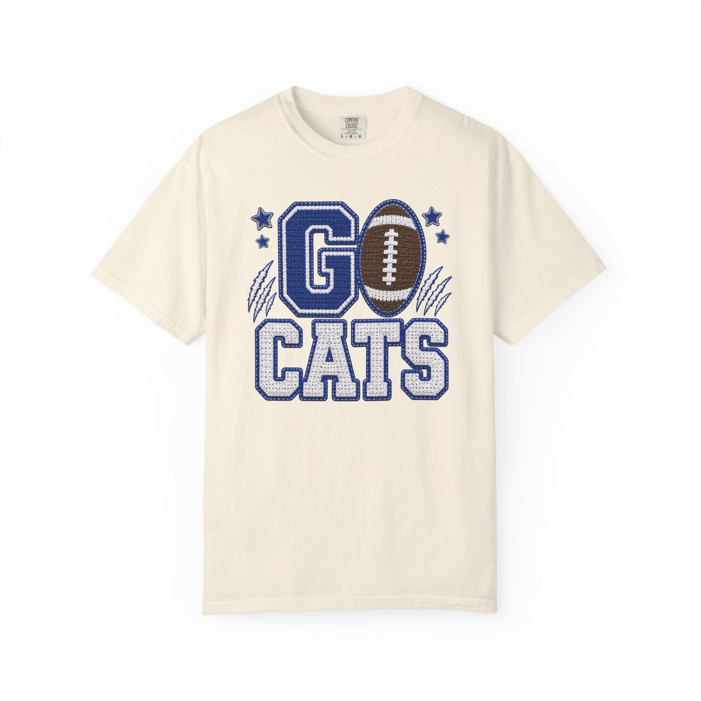 Go Cats Crochet Game Day Comfort Colors Tee