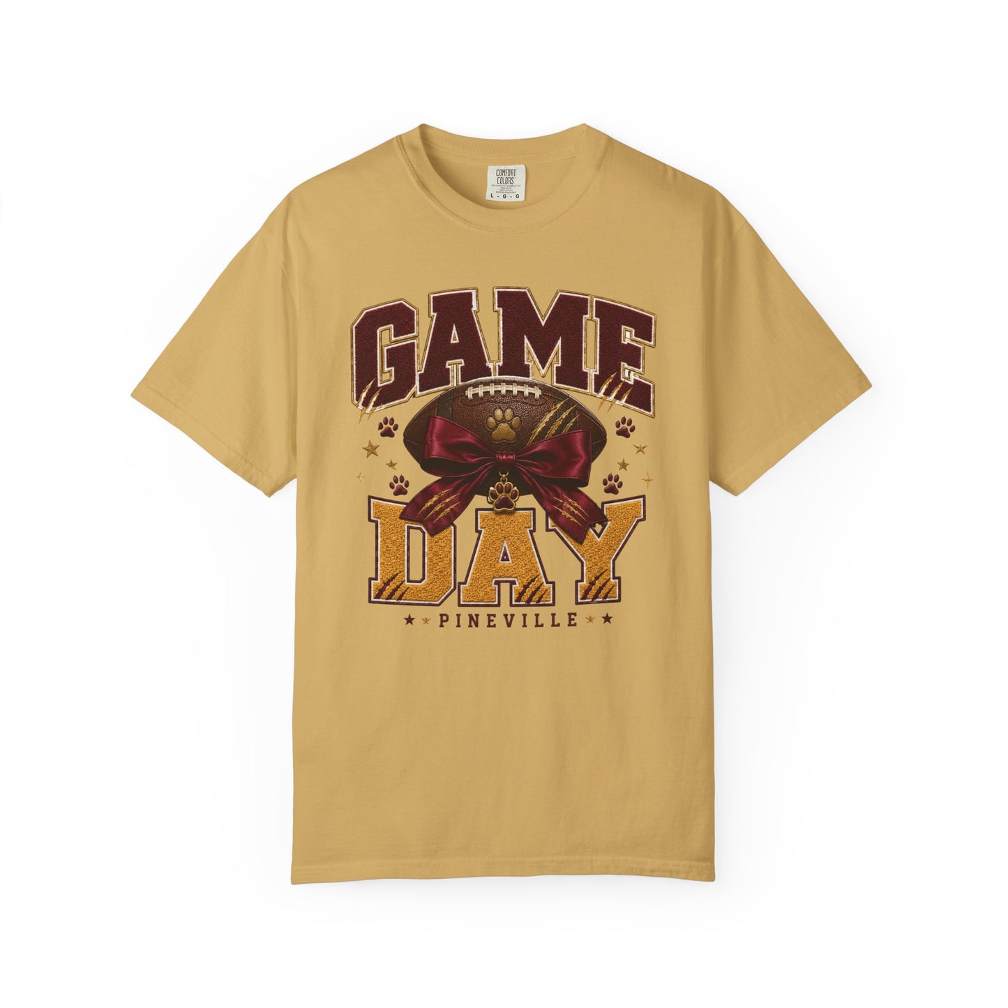 Pineville Lions Bow Game Day Comfort Colors Tee