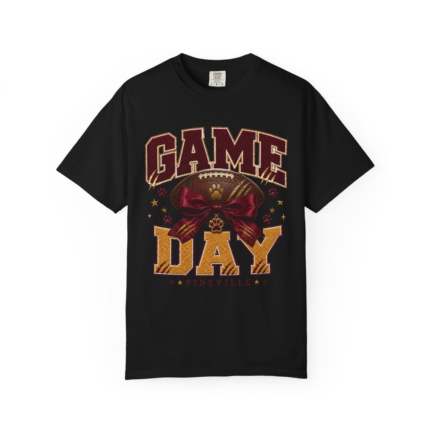 Pineville Lions Bow Game Day Comfort Colors Tee