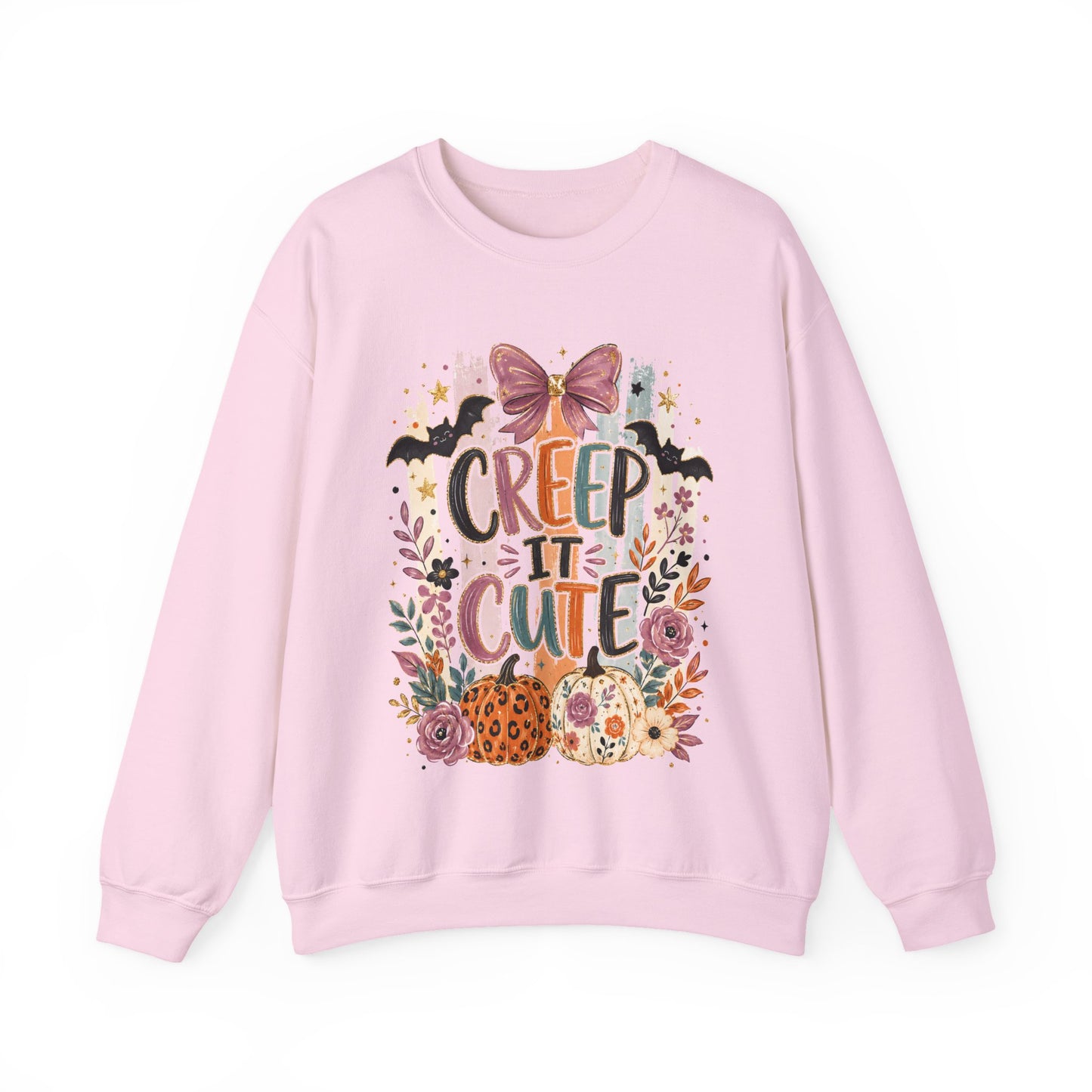 Cute Halloween Sweatshirt, Creep It Cute Crewneck, Colorful Halloween Shirt, Girly Halloween Sweatshirt, Spooky Season Crewneck