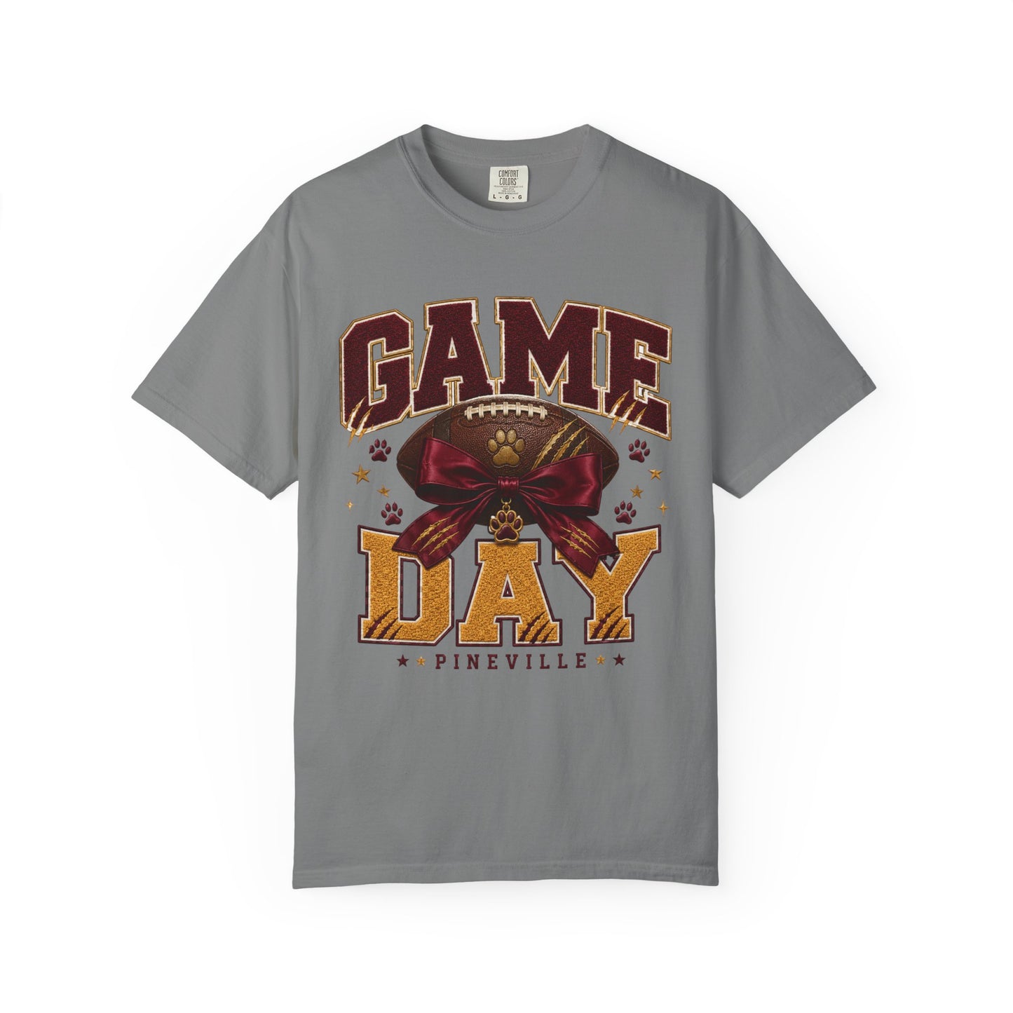 Pineville Lions Bow Game Day Comfort Colors Tee
