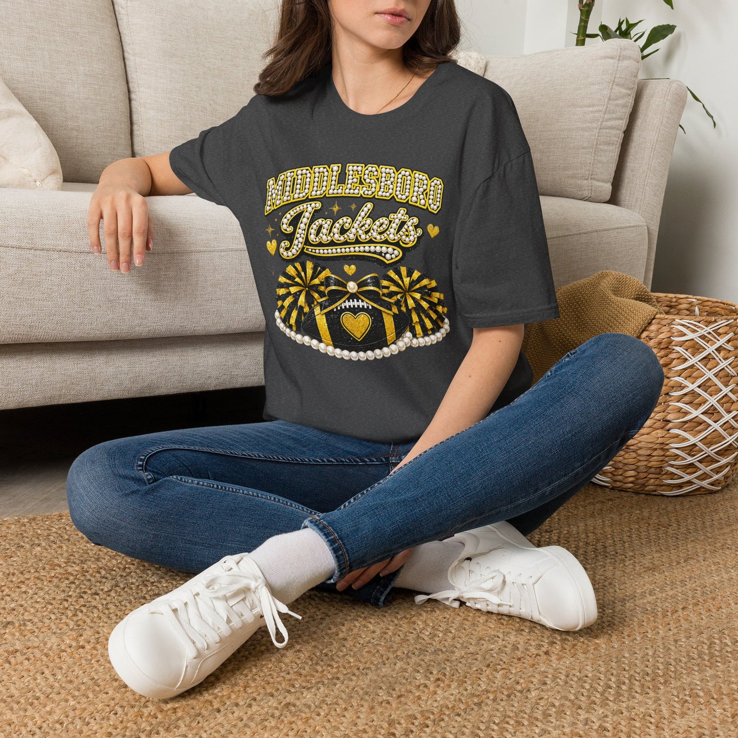 Middlesboro Jackets Glam Game Day Gildan Tee