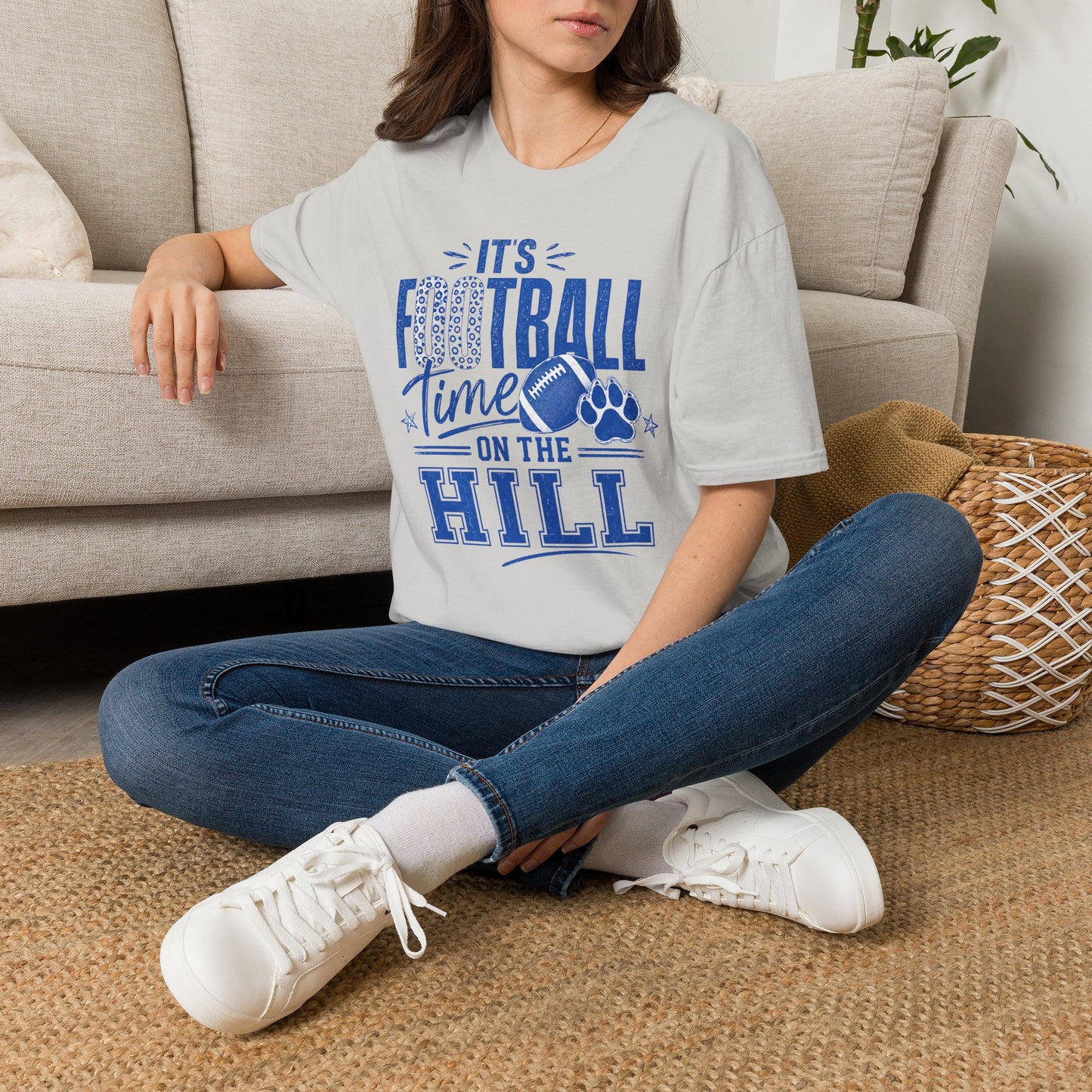 It’s Football Time on the Hill | Bell County Football Graphic Tee (Gildan)