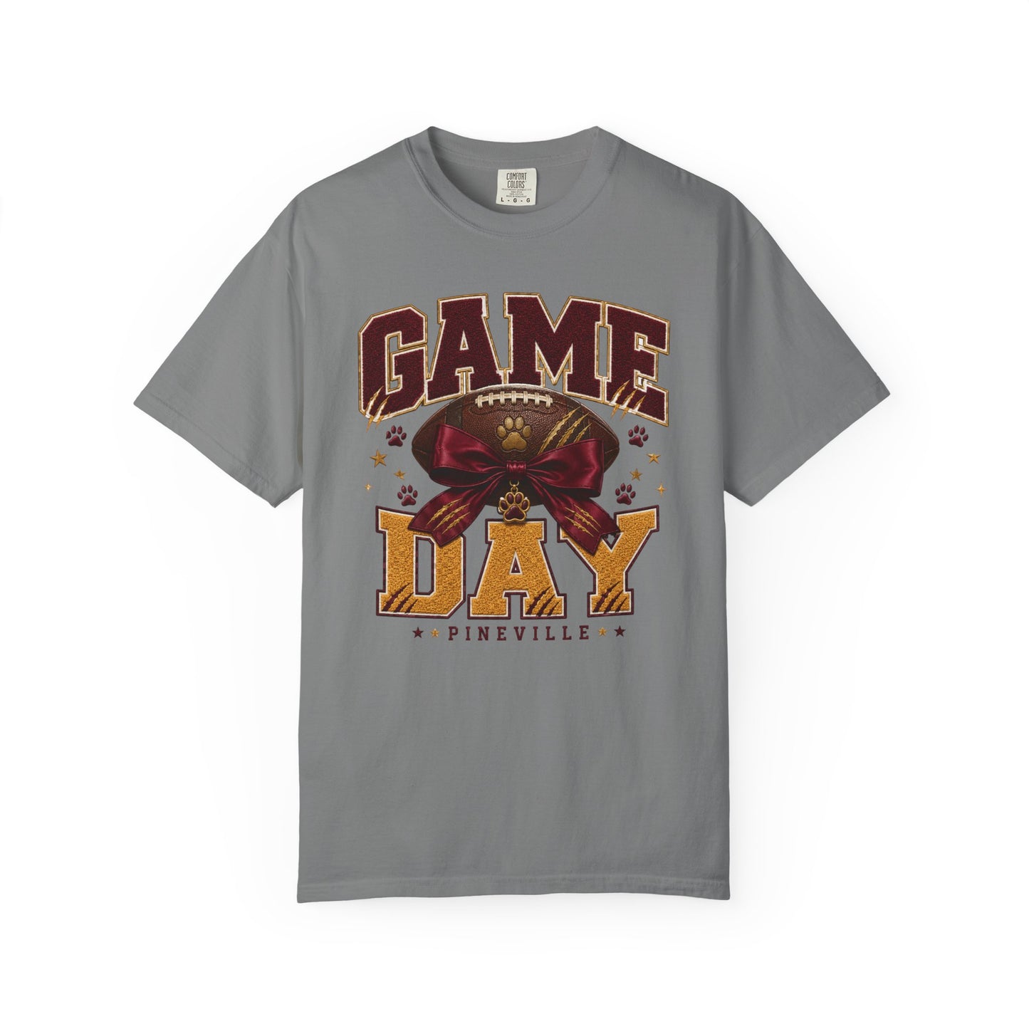 Pineville Lions Bow Game Day Comfort Colors Tee