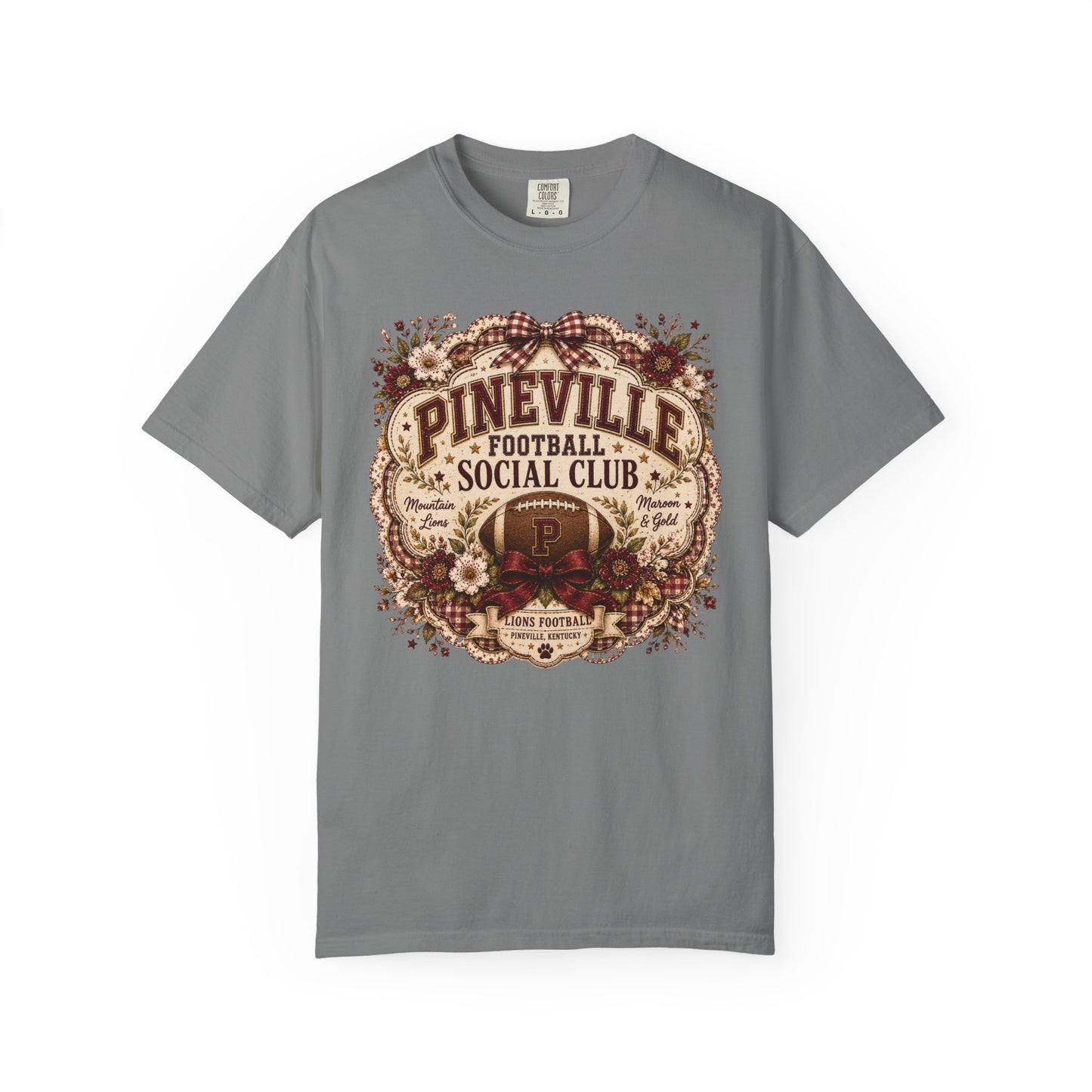 Pineville Football Social Club Comfort Colors Tee