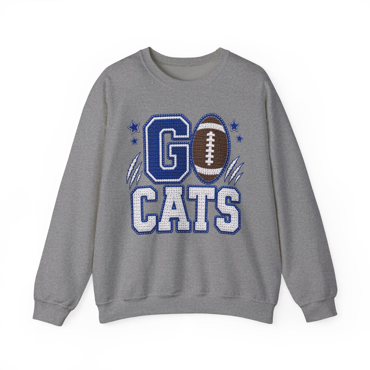 Go Cats Crochet Game Day Crewneck