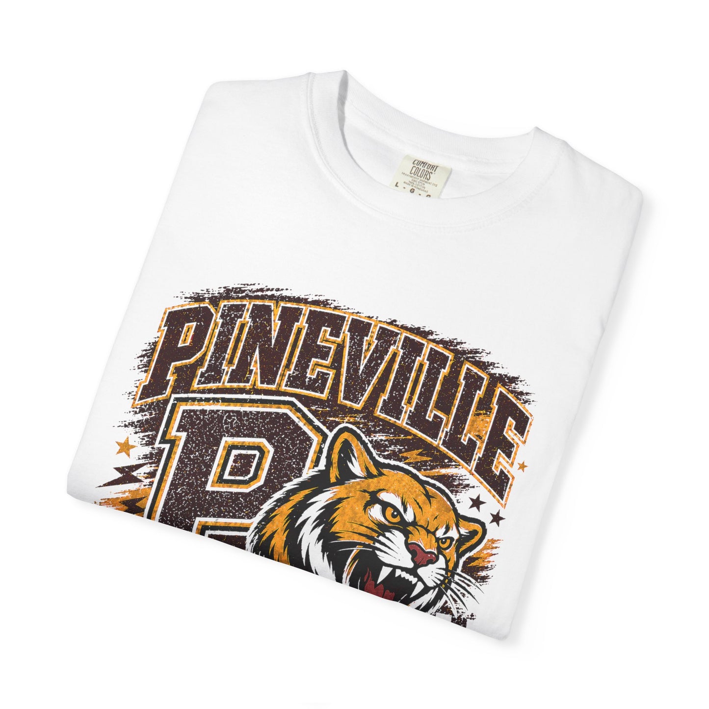 Pineville Mountain Lions Vintage Mascot T-Shirt