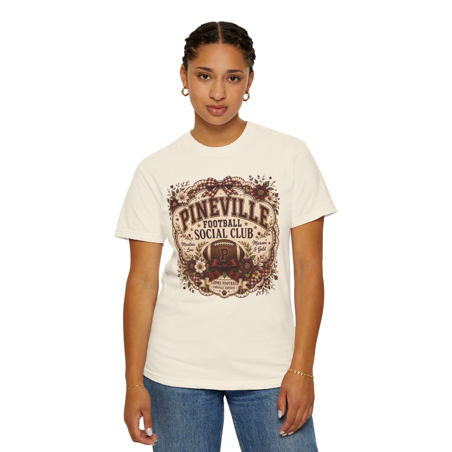 Pineville Football Social Club Comfort Colors Tee