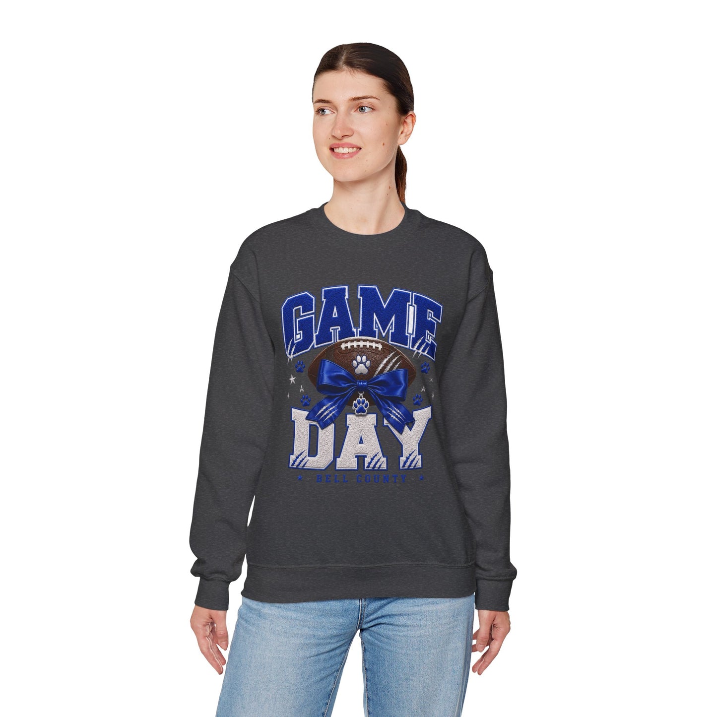 Bell County Bobcats Bow Game Day Crewneck