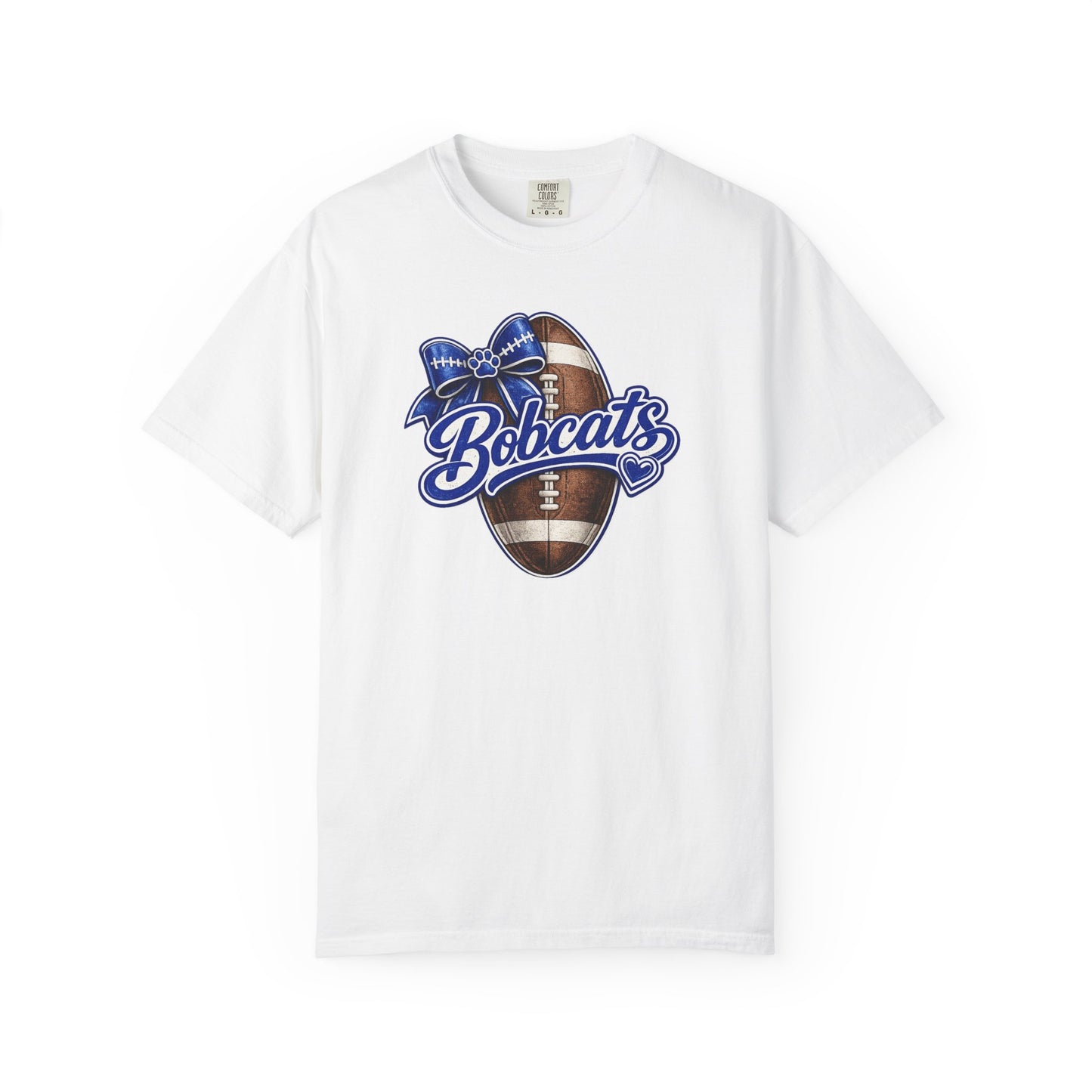 Bell County Bobcats Football Bow Comfort Colors® Tee