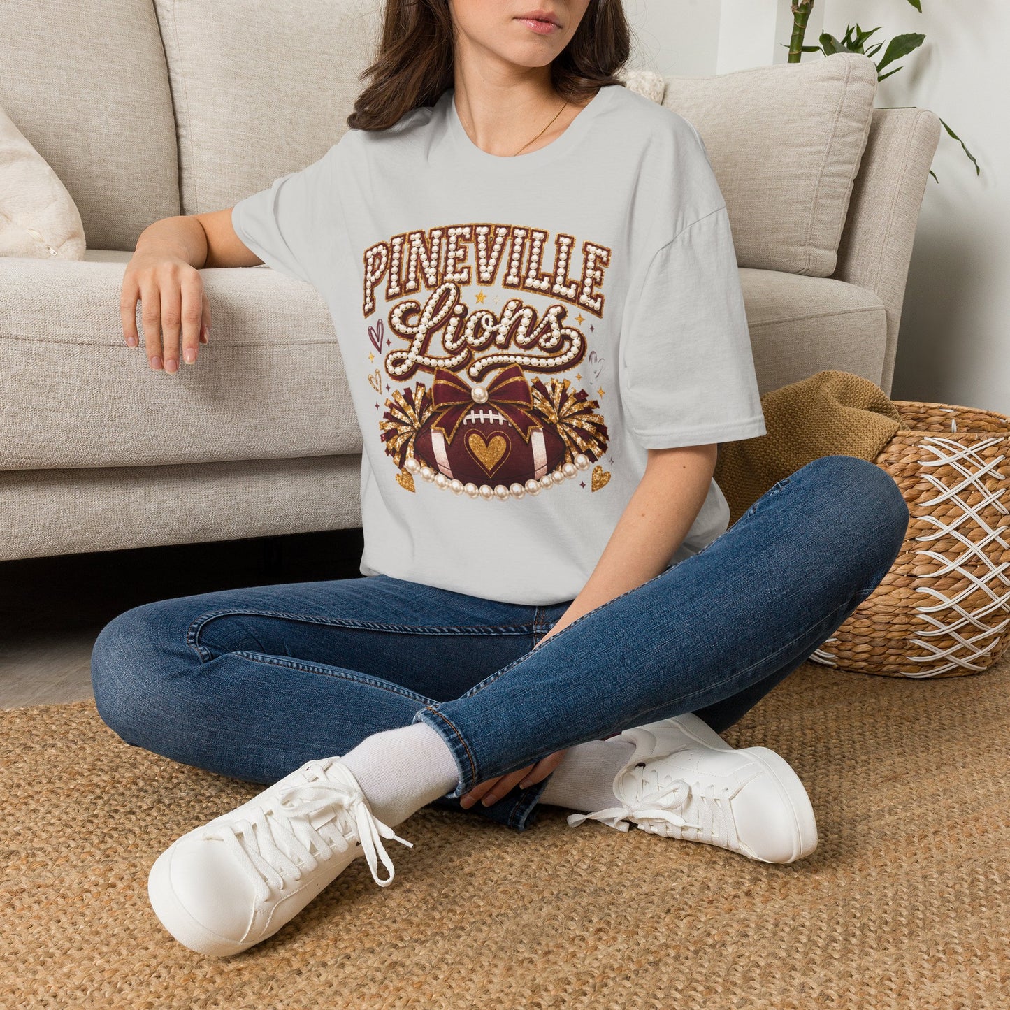 Pineville Lions Glam Game Day Gildan Tee